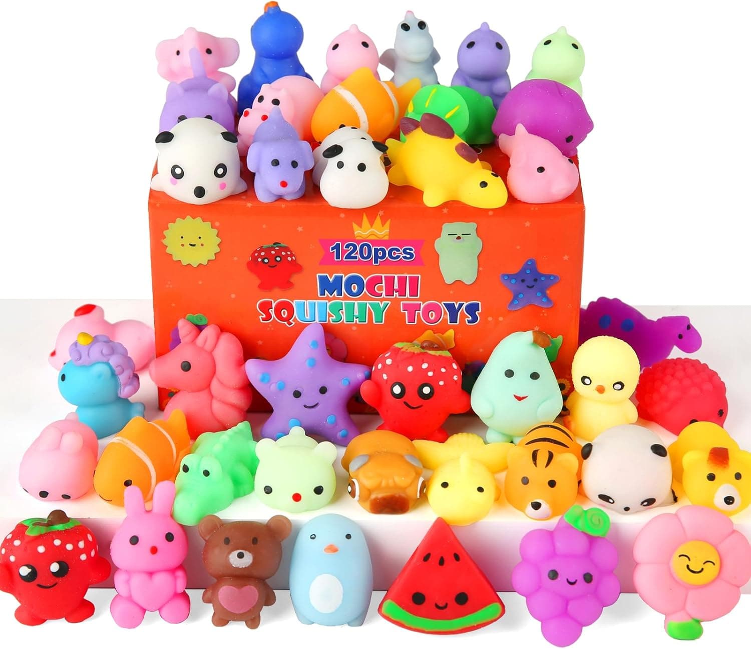 Paquete de 30 Juguetes Squishy, Kawaii Squishies Favors para Fiesta para Niños de 4-8 y 8-12 Años, Juguetes de Caja del Tesoro para Aula, Regalos de Cumpleaños y Navidad, Mini Animales Mochi Squishy, Juguetes Sensoriales de Alivio de Estrés, Mezcla Aleatoria de 30 - Image 2