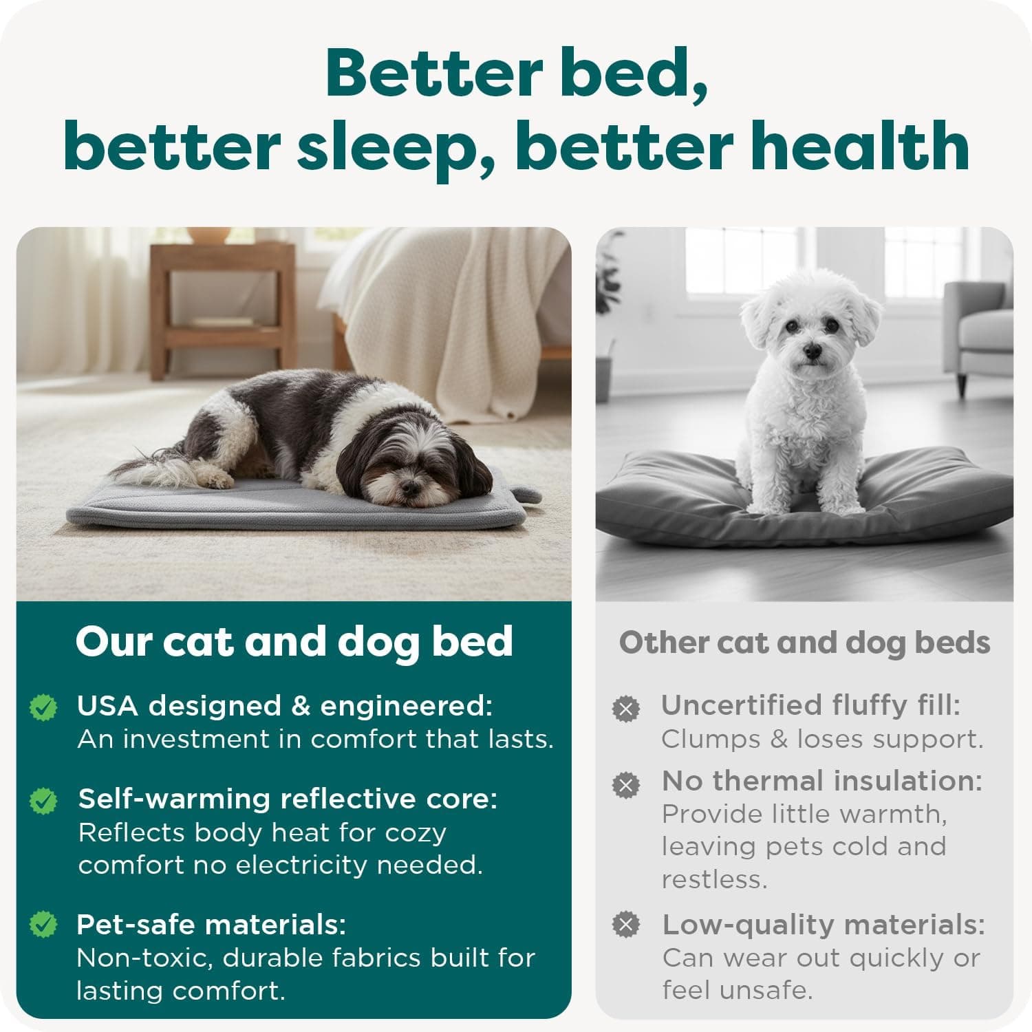 FurHaven ThermaNAP Self Warming Cat Mat, Dog Bed for Crates with Self-Warming Technology for Cozy Rest, Fully Machine Washable, Small, Plush Faux Fur, Gray Small - 22"L x 17"W Gray - Image 7