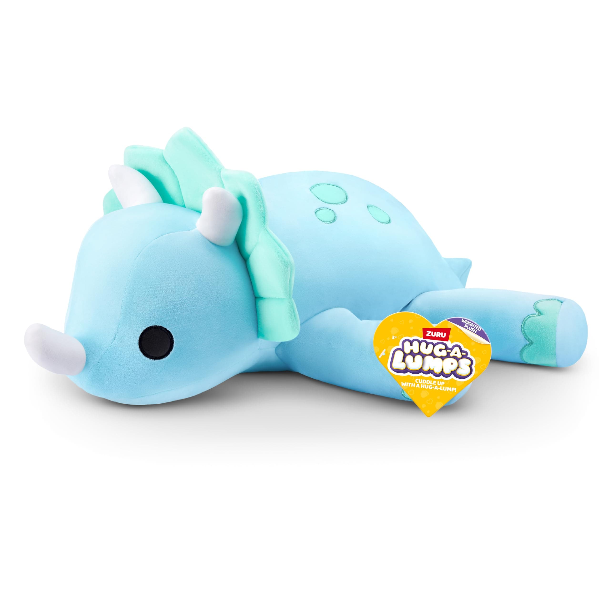 Dino(Delilah) Weighted Plush 3.3 Lbs, Cuddly, Squishy, Comfort Plush, Anti-Stress by ZURU