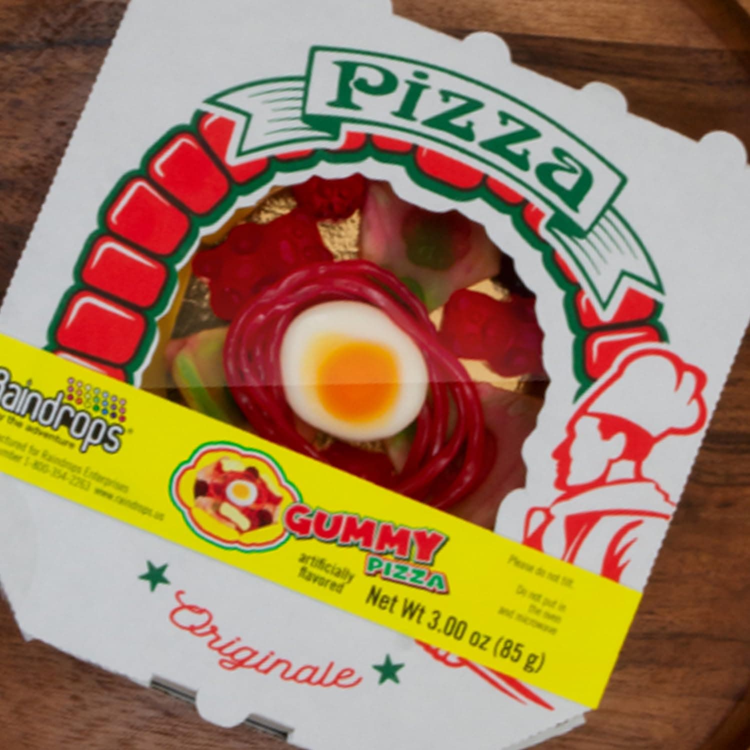Raindrops Mini Gummy Pizza Candy, 3 Oz (Pack of 1) - Fun & Vibrant Pizza Gummies - Made with Delicious & Various Candies - Perfect for Parties, Gifts & Movie Nights - Ideal Snack for Kids & Adults - Image 7