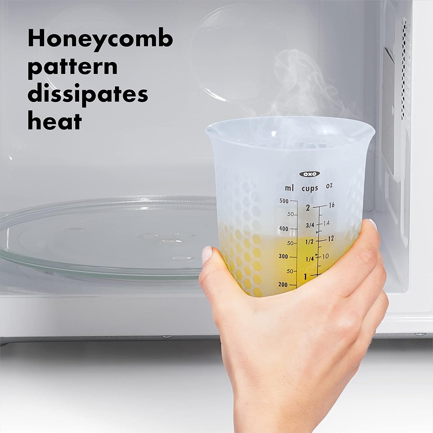 OXO Good Grips 3 Piece Squeeze & Pour Silicone Measuring Cup Set 3 Piece Set Cup - Image 4