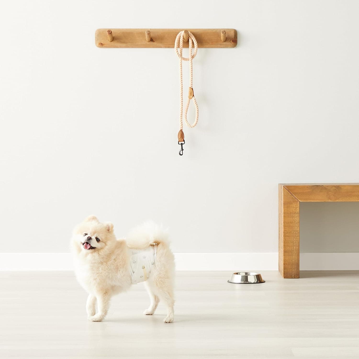 Amazon Basics Male Dog Diapers, 30 Count, X-Small, Ultra Absorbent Disposable Wrap with Secure Fit, Leakproof and Comfortable X-Small(Pack Of 30) - Image 8