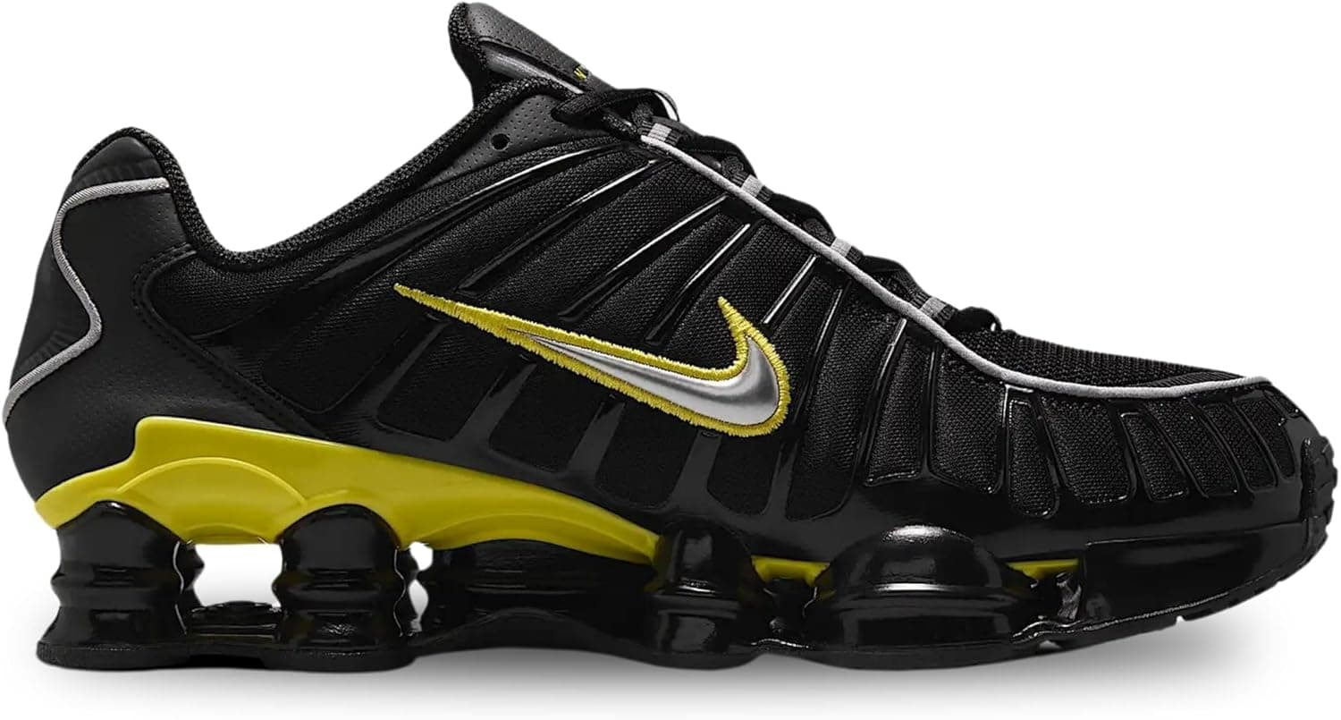 Nike Shox TL Men's Shoes (CN0151-002, Black/Dynamic Yellow/Metallic Silver) 11 - Image 3