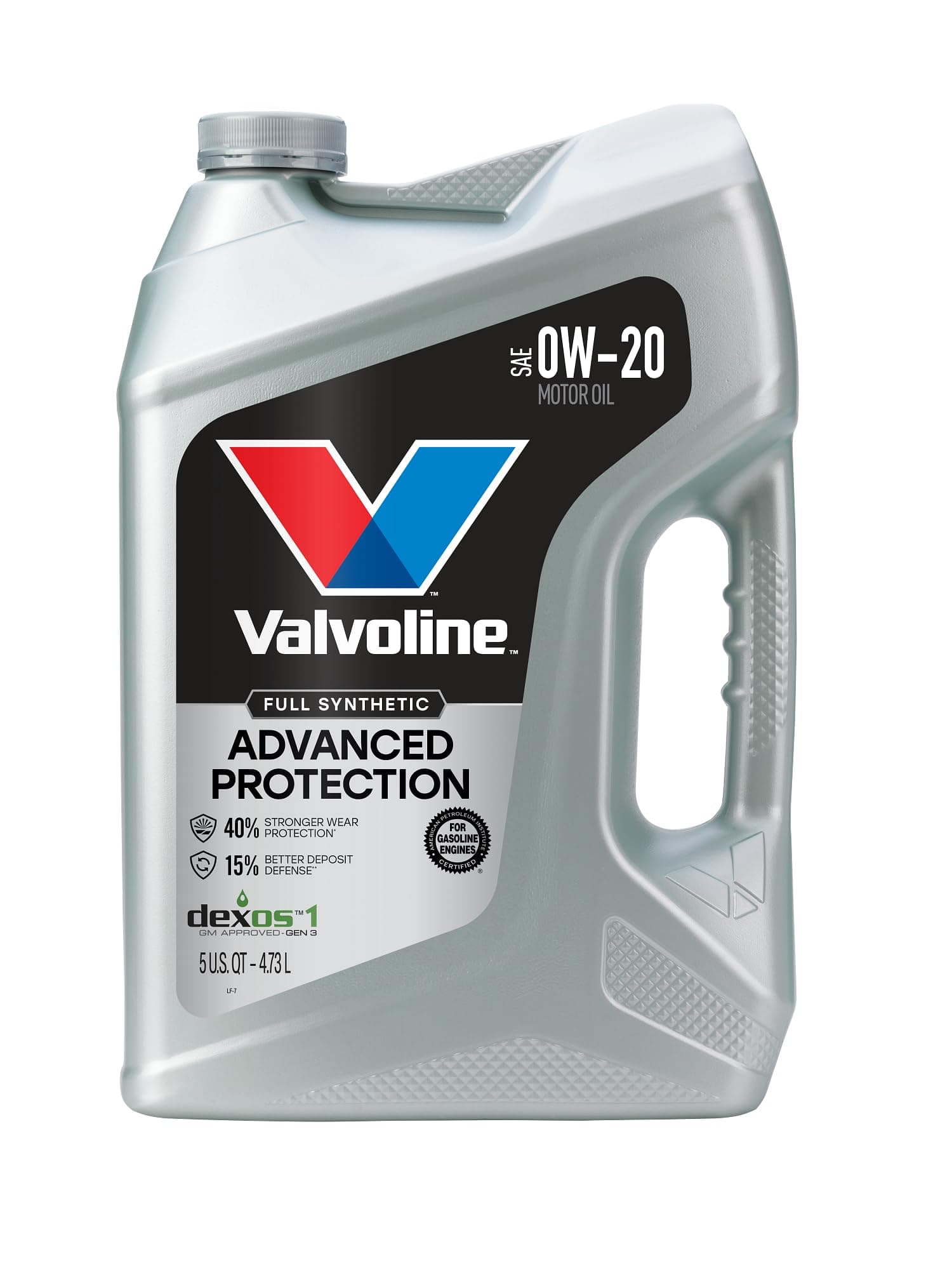 Valvoline Advanced Full Synthetic SAE 0W-20 Motor Oil 5 QT Advanced Protection 5 QT 0W-20