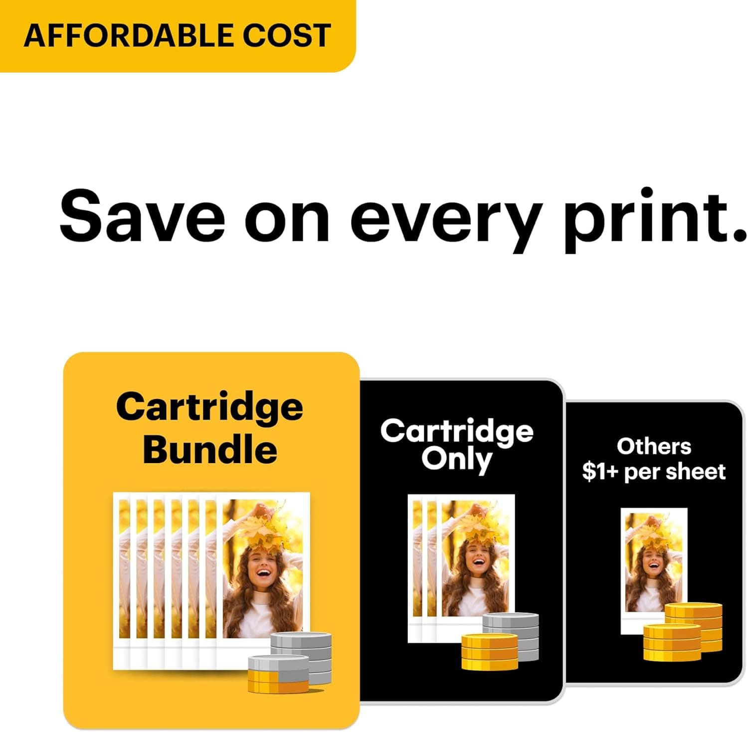 KODAK Mini Shot 2 Retro 4PASS 2-in-1 Instant Digital Camera and Photo Printer (2.1x3.4 inches) Initial 8 Sheets + 30 Sheets Bundle, White White 2x3 Camera + 38 Sheets - Image 2