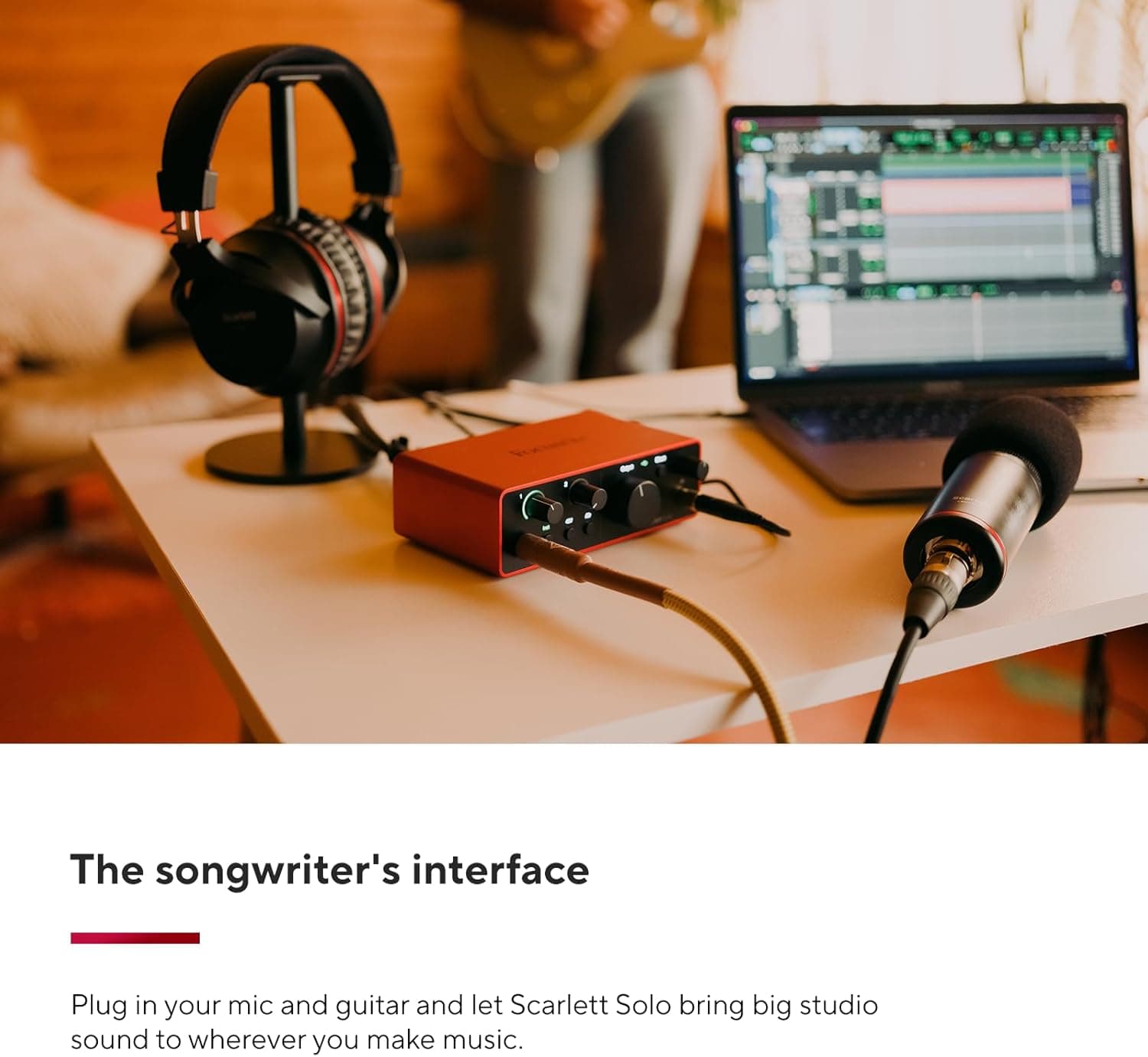 Focusrite Scarlett Solo 4th Gen USB Audio Interface, for the Guitarist, Vocalist, or Producer — High-Fidelity, Studio Quality Recording, and All the Software You Need to Record - Image 3