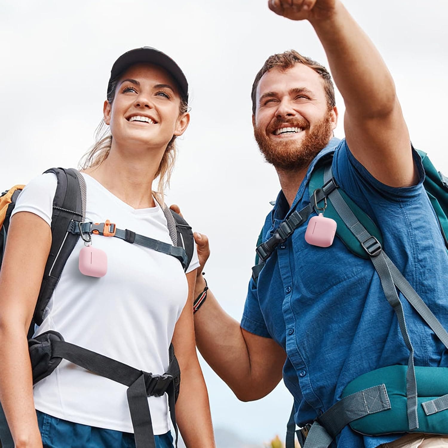 for Airpods 4th Generation Case Cover(2024),Soft Silicone Full Protective Case for AirPods 4 Case with Keychain & Cleaner Kit,Compatible with Apple Airpods 4 for Women,Men（Lightpink） - Image 9