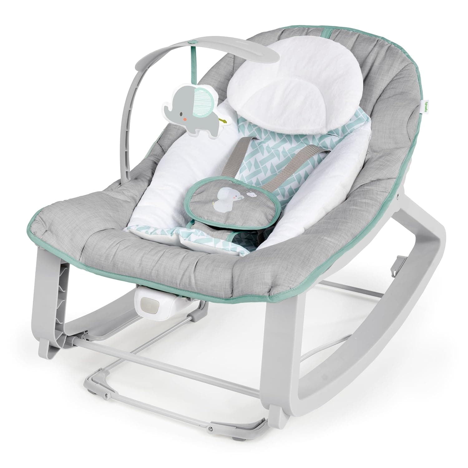 Ingenuity Keep Cozy 3-in-1 Grow with Me Vibrating Baby Bouncer, Seat & Infant to Toddler Rocker, Vibrations & -Toy Bar, 0-30 Months Up to 40 lbs (Weaver) - Image 2