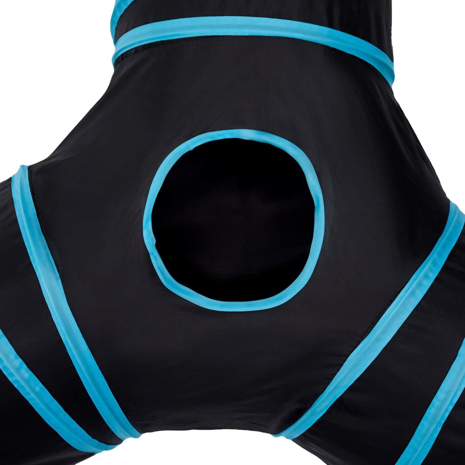 Tempcore Pet Cat Tunnel Tube Cat Toys 3 Way Collapsible, Tunnels for Indoor Cats，Kitty Bored Peek Hole Toy Ball Cat, Puppy, Kitty, Kitten, Rabbit 3-Way 3-Way Blue - Image 8