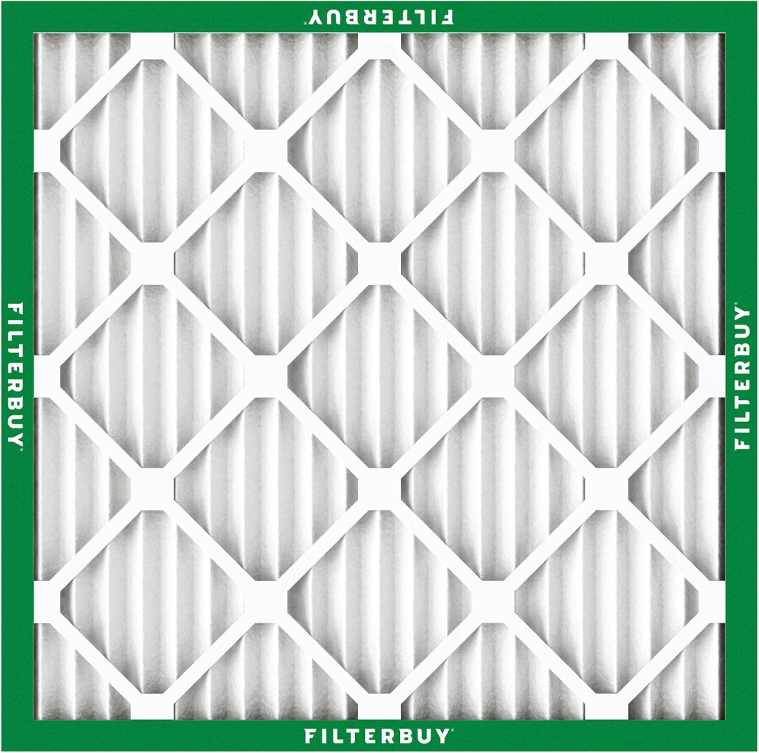 Filterbuy 20x20x1 Air Filter MERV 8 Dust Defense (6-Pack), Pleated HVAC AC Furnace Air Filters Replacement (Actual Size: 19.50 x 19.50 x 0.75 Inches) - Image 8
