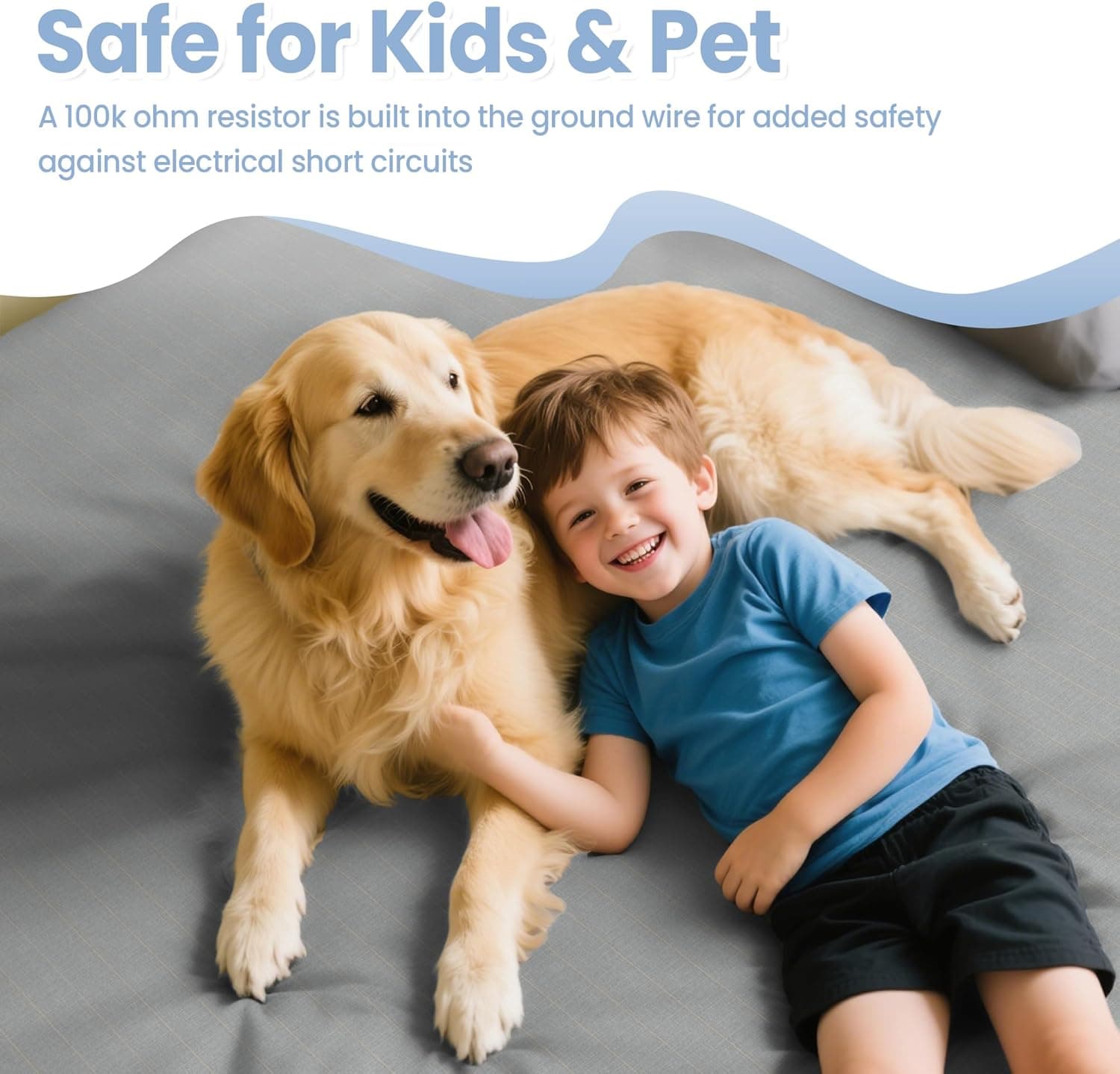 Grounding Sheets Queen Size - 90% Organic Cotton + 10% Pure Silver Fitted Bed Sheet for Earthing - 400 Thread Count Deep Pocket Grounded Bedsheets - Improved Sleep Down to Earth Ground Bedding Queen Gray - Image 8