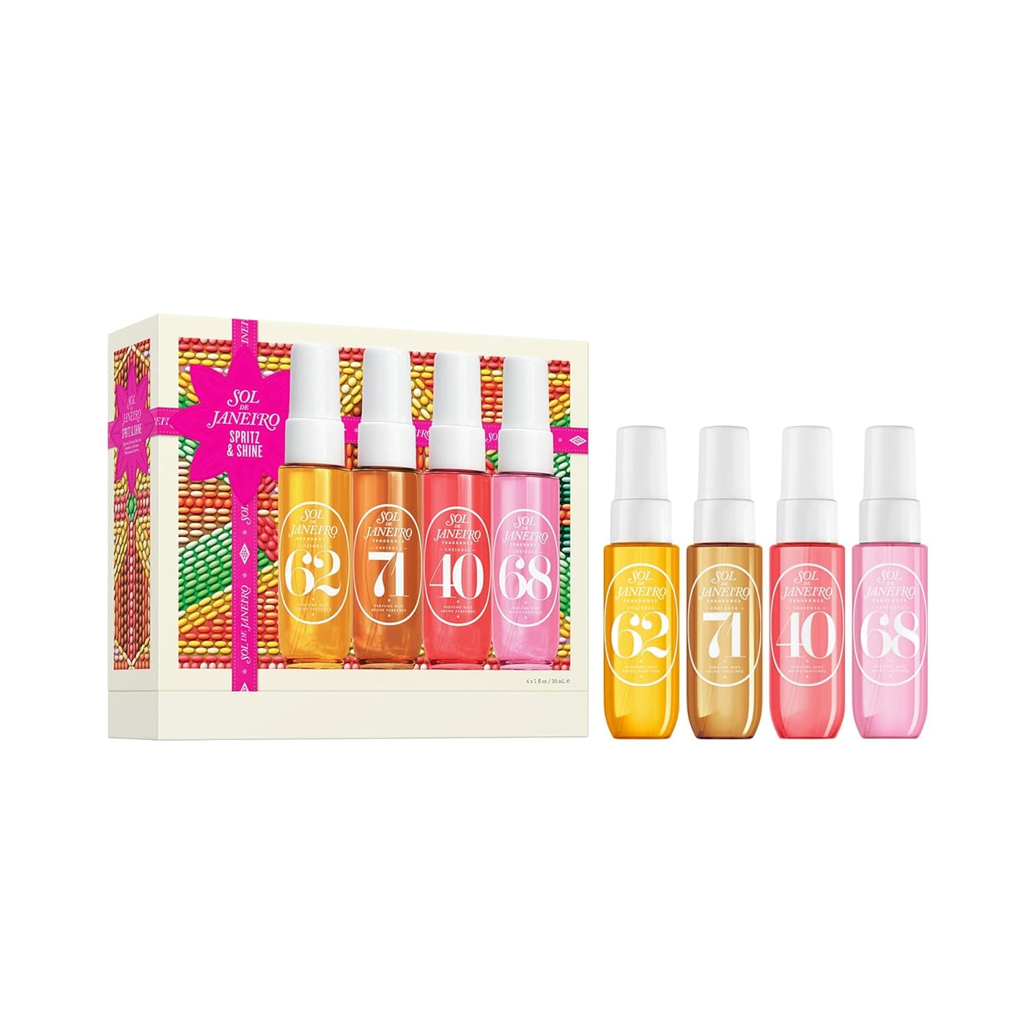 SOL DE JANEIRO Spritz & Shine Cheirosa Perfume Mist Set | Amazon Exclusive | Perfume Mist Discovery Set of 4 | Holiday Gift Set | $48 Value - Image 3