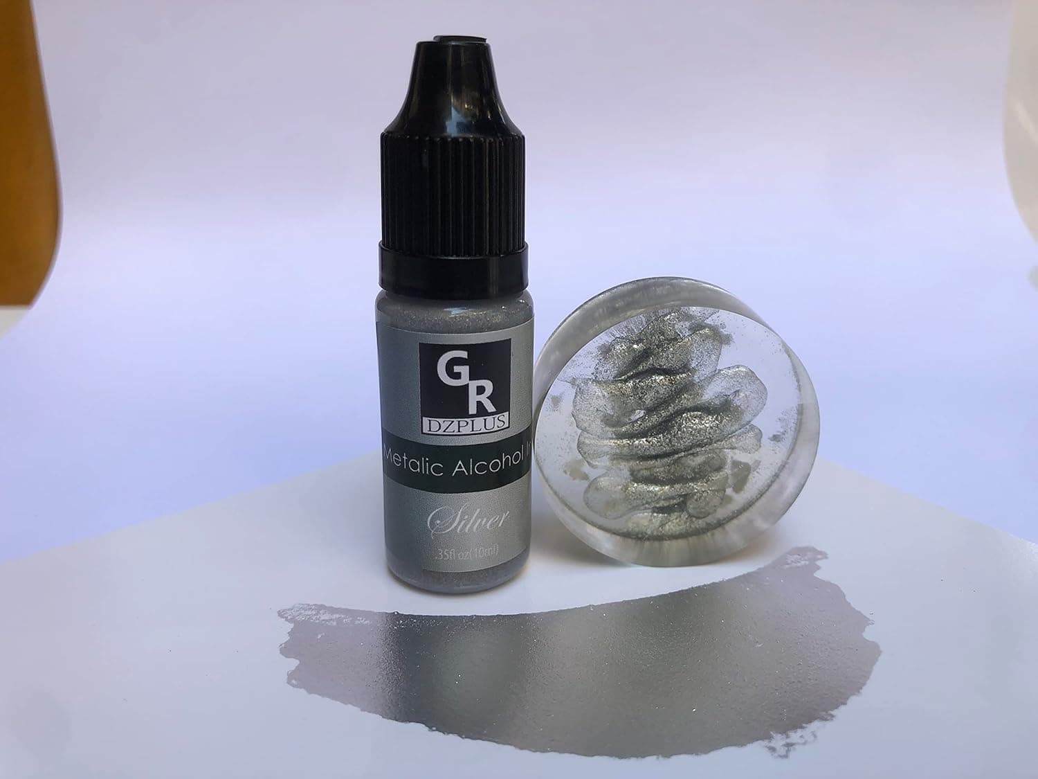 Metallic Alcohol Ink Set -26 Metallic Colors Alcohol Based Ink for Resin Art, Fluid Art,Resin Craft,Resin Petri Dish，Alcohol Ink Paint for Yupo,Tumbler (Metallic 26 Color Set) - Image 3