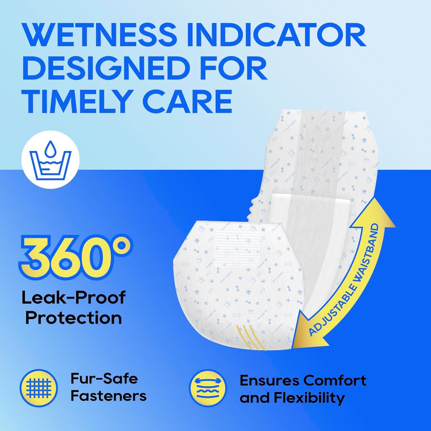 HONEY CARE All-Absorb A26 Male Dog Wrap, 50 Count, Small 1 50 Count Pack of 1 - Image 10