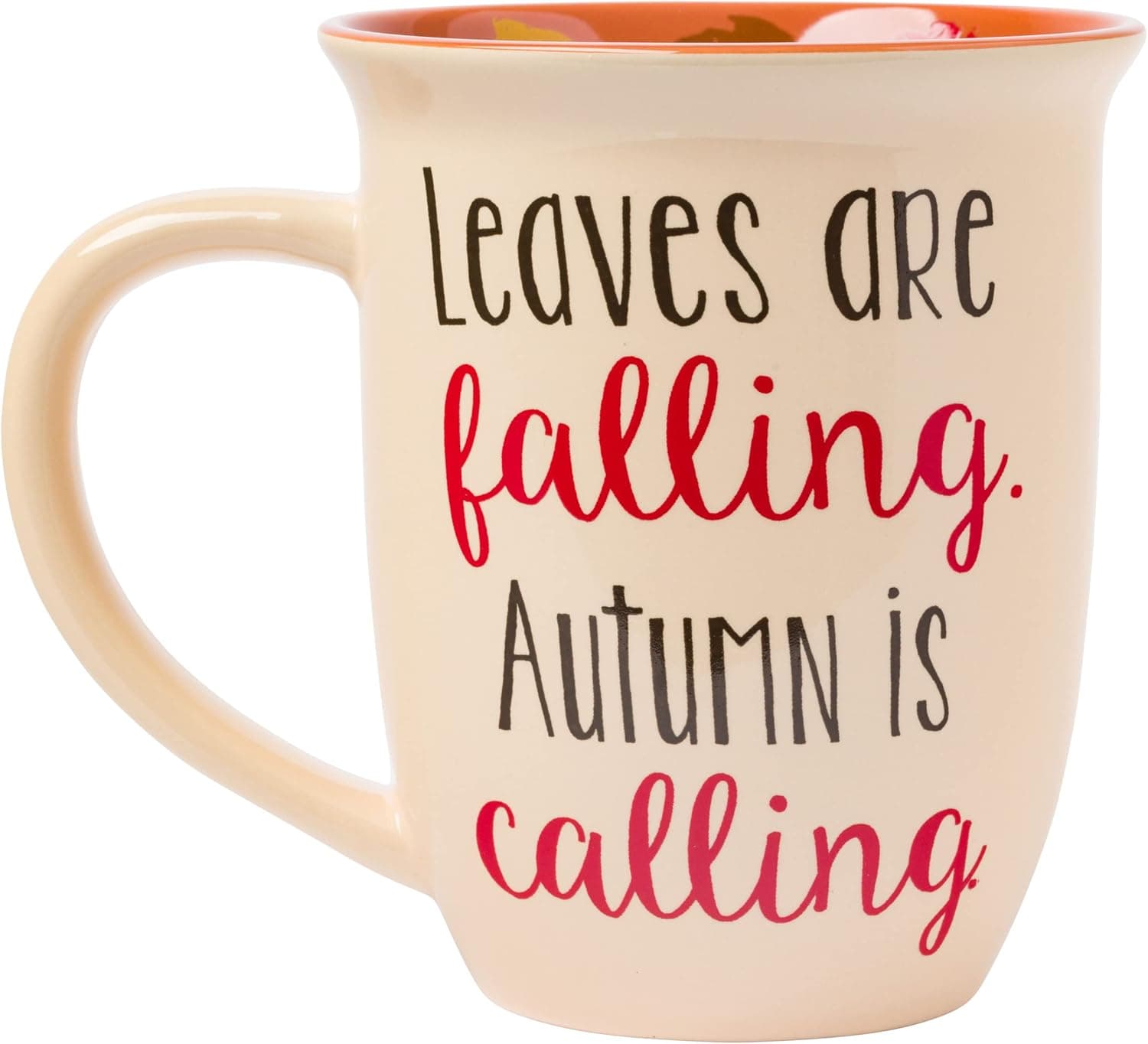 Silver Buffalo Peanuts Snoopy Leaves are Falling, Autumn is Calling Wide Rim Ceramic Mug, 16 Ounces Peanuts Autumn 16 Ounces - Image 3