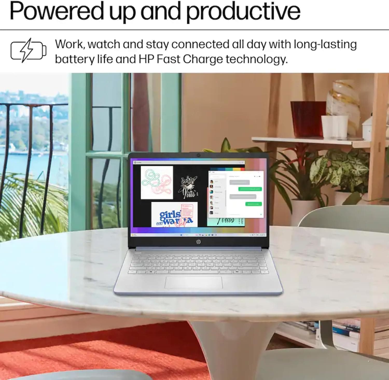 HP Everyday Laptop | Office 365 | Intel Quad-Core Processor | 11.5 HRs Battery | 1TB Cloud Storage with 128GB SSD, 8GB RAM | Copilot AI Windows 11 w/o Mouse - Image 4