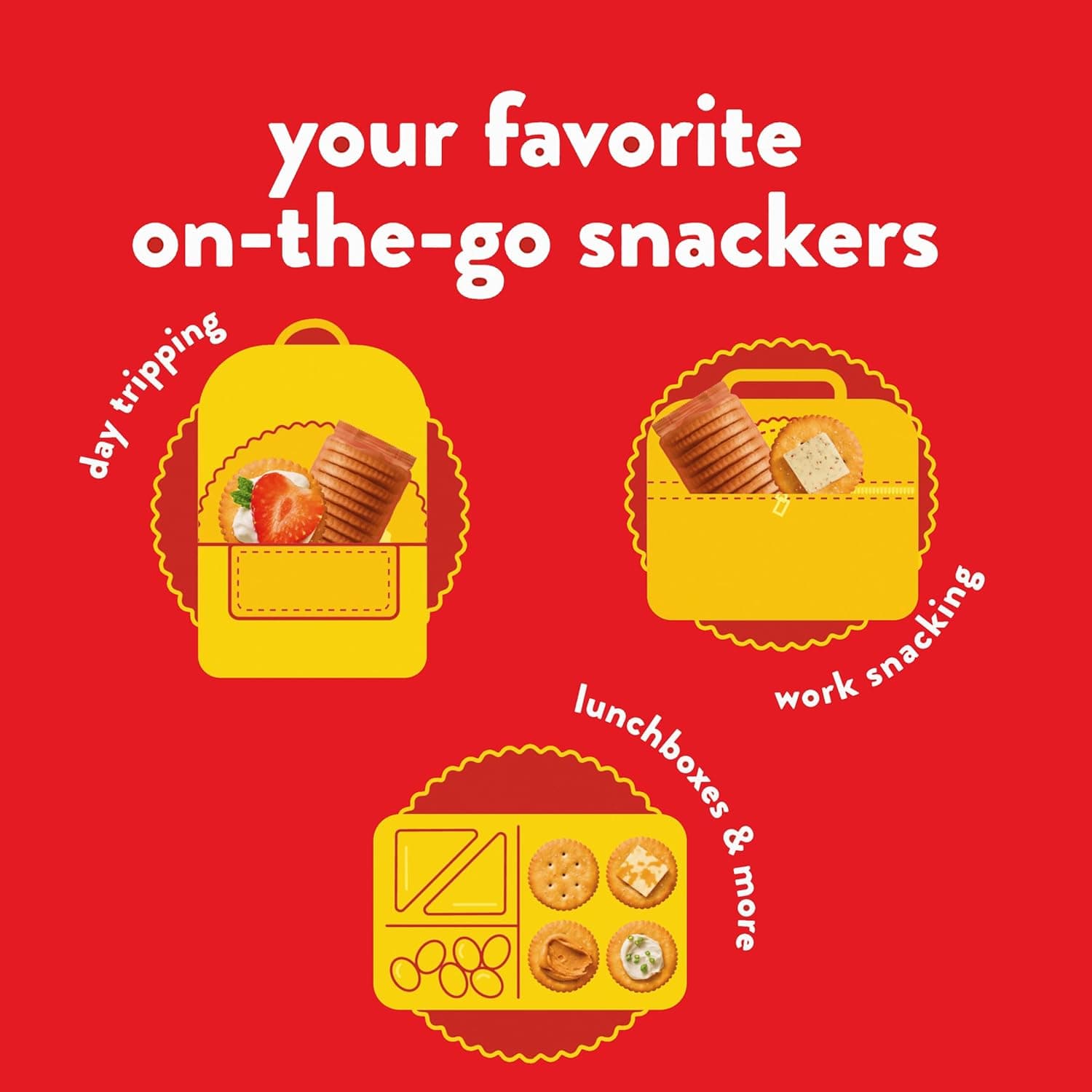 RITZ Fresh Stacks Original Crackers, Party Size, Christmas Stocking Stuffers, Holiday Crackers, 23.7 oz (16 Stacks) Original 23.7 Ounce (Pack of 1) - Image 8