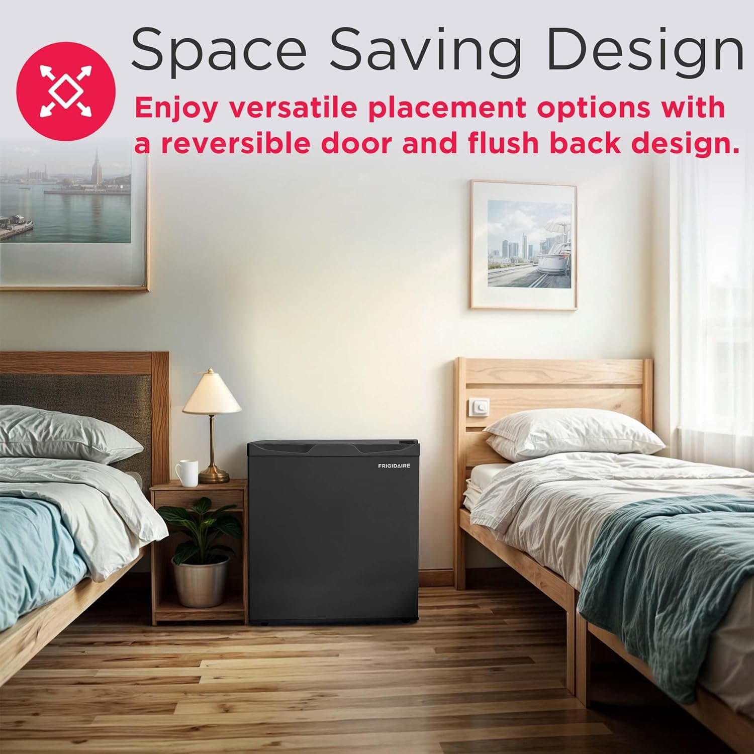 Frigidaire EFR115 Mini Refrigerator - Energy Saving - CFC Free - Slide Out Shelves - Ideal for for Dorm, Office, RV, Garage, Apartment - 1.6 Cubic Feet, Black Black Fridge - Image 6