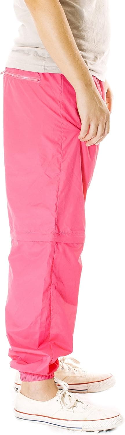Funny Guy Mugs 80s & 90s Retro Neon Windbreaker Pants X-Large Neon Pink - Image 8