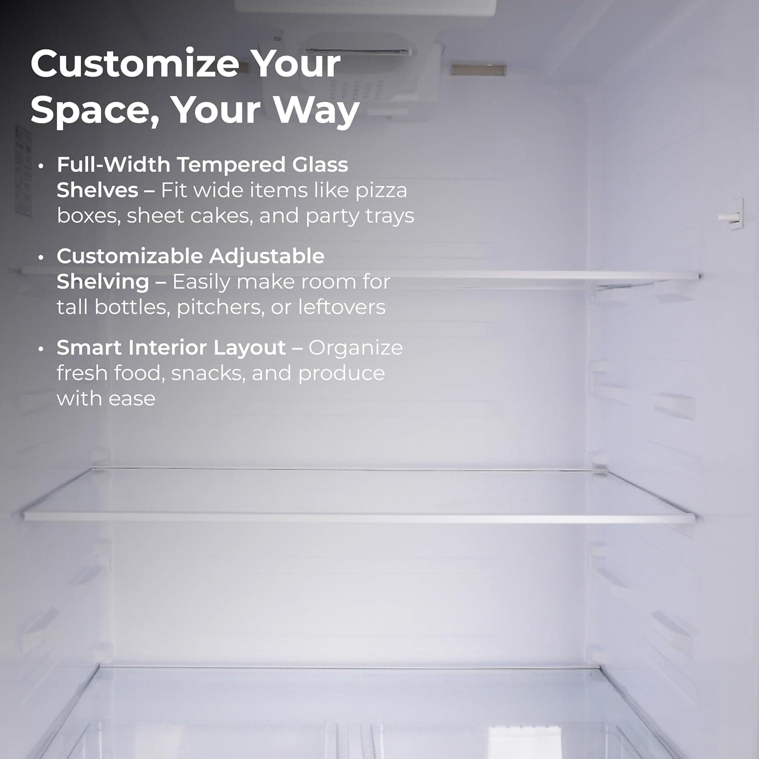 Kenmore 33 in. 20.5 cu. ft. Capacity Refrigerator/Freezer with Full-Width Adjustable Glass Shelving, Humidity Control Crispers, ENERGY STAR Certified, Fingerprint Resistant Stainless Steel 20.5 cu ft Fingerprint Resistant Stainless Steel - Image 5