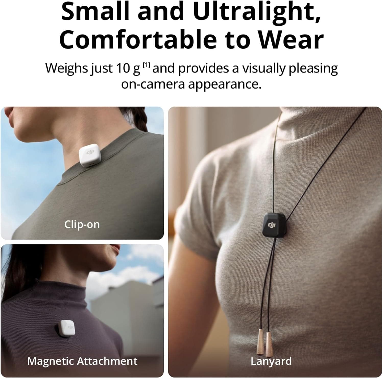 DJI Mic Mini (2 TX + 1 RX + Charging Case), Wireless Lavalier Microphone for iPhone/Camera/Android, Ultralight, Detail-Rich Audio, 48h Use, Noise Cancelling, Automatic Limiting, Vlog, Streaming Mic Mini (2 TX + 1 RX + Charging Case) Single - Image 2