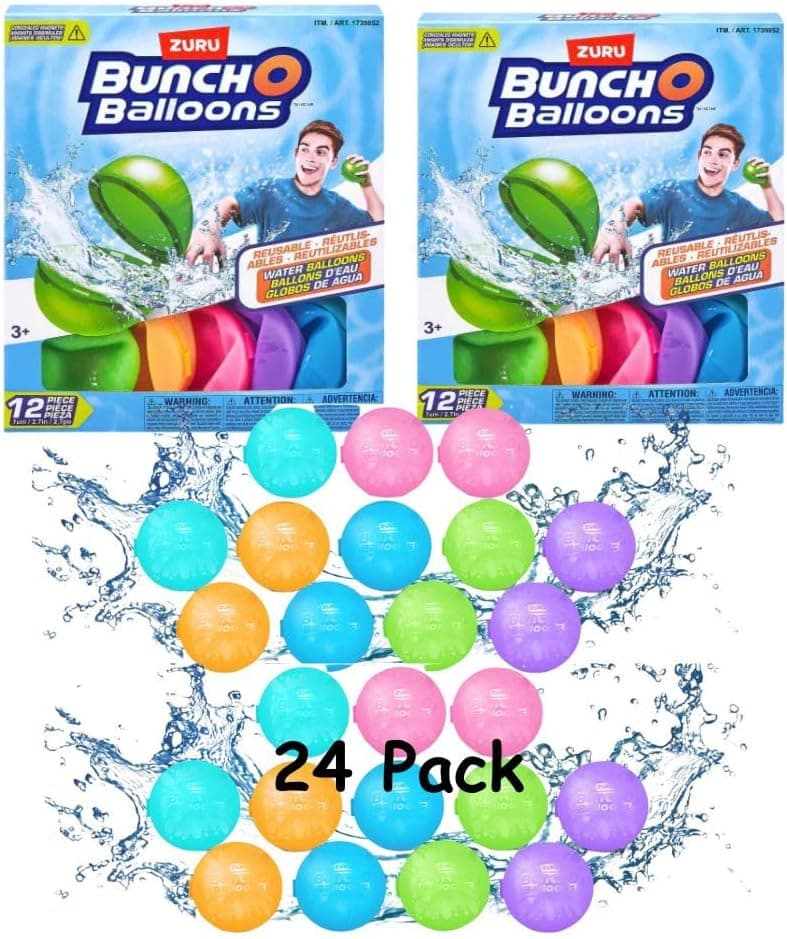 BunchO Balloons Reusable Magnetic Self Sealing Water Balloons (12) - Image 2