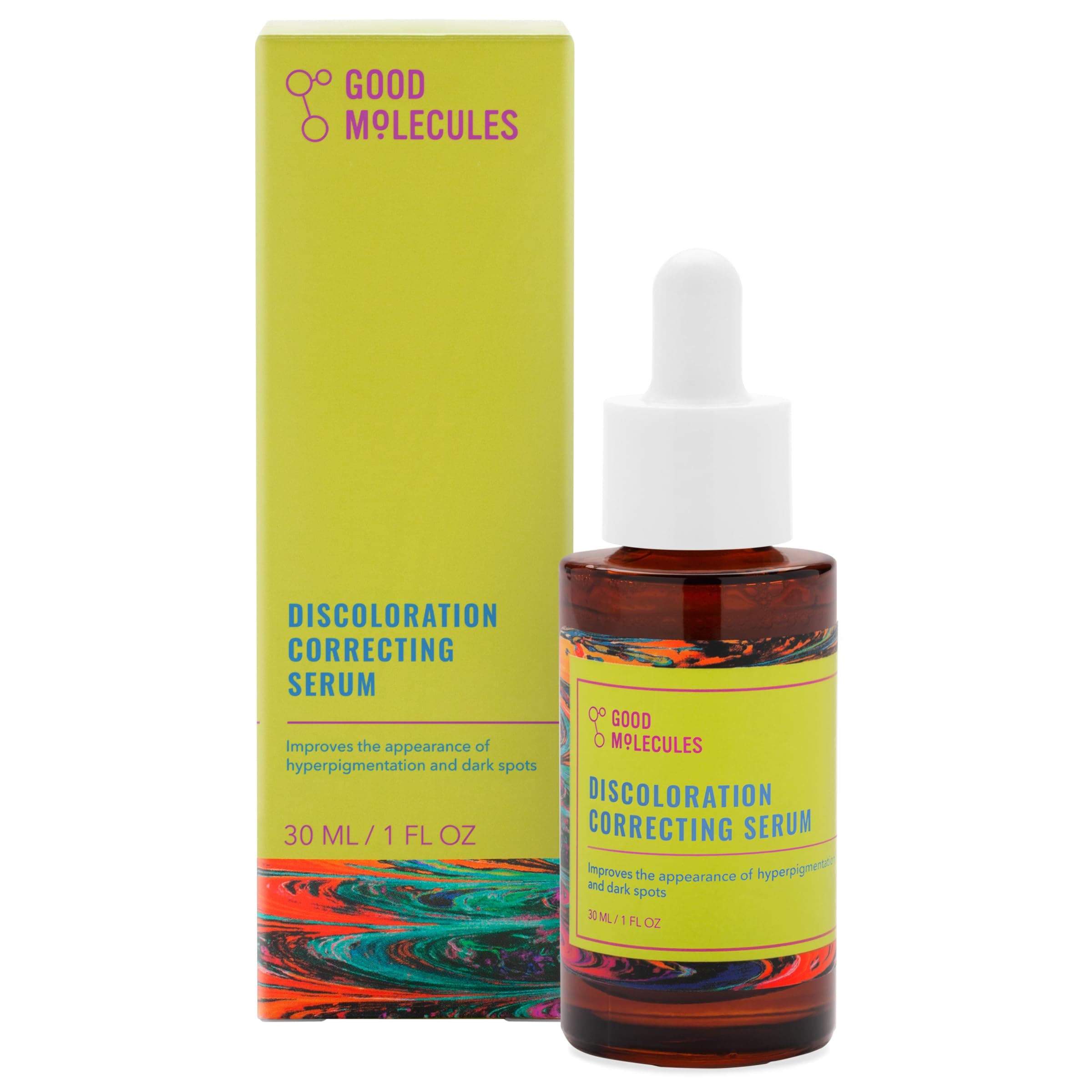 Good Molecules Discoloration Correcting Serum - Tranexamic Acid and Niacinamide Serum to Target Dark Spots and Hyperpigmentation - Skin Care for Face 1 Fl Oz (Pack of 1)