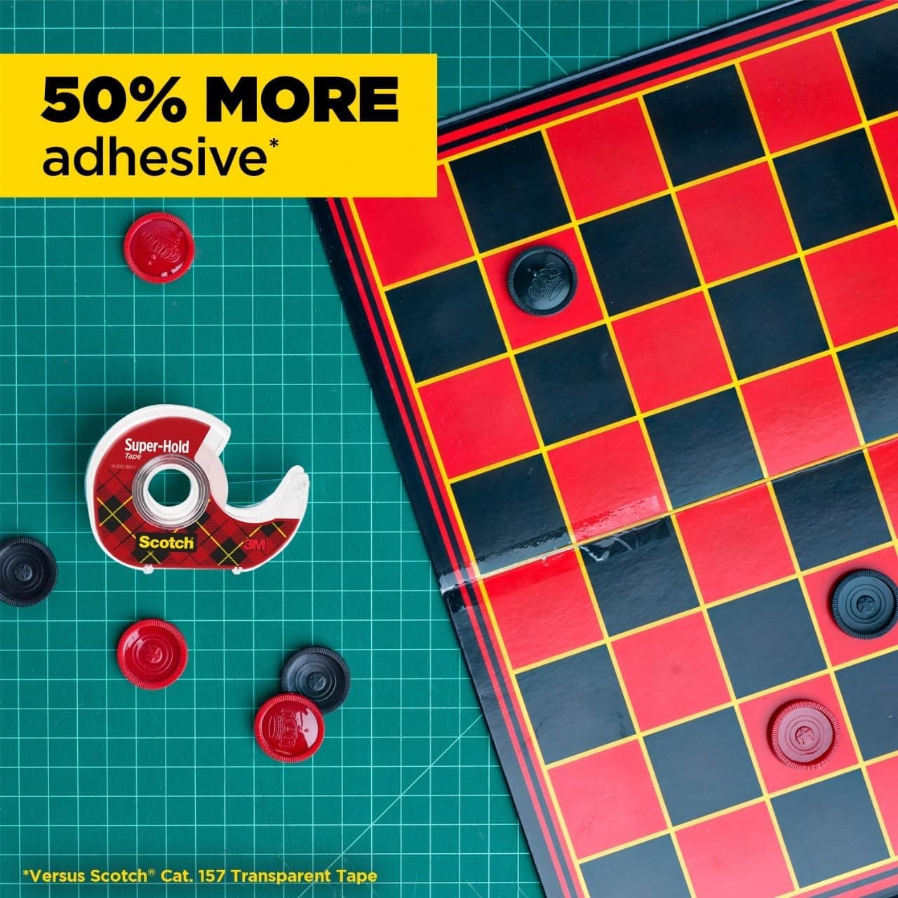 Scotch Super-Hold Tape, 2 Rolls, Transparent Finish, 50% More Adhesive, Trusted Favorite, 3/4 x 600 Inches, Dispensered (198DM-2) - Image 6