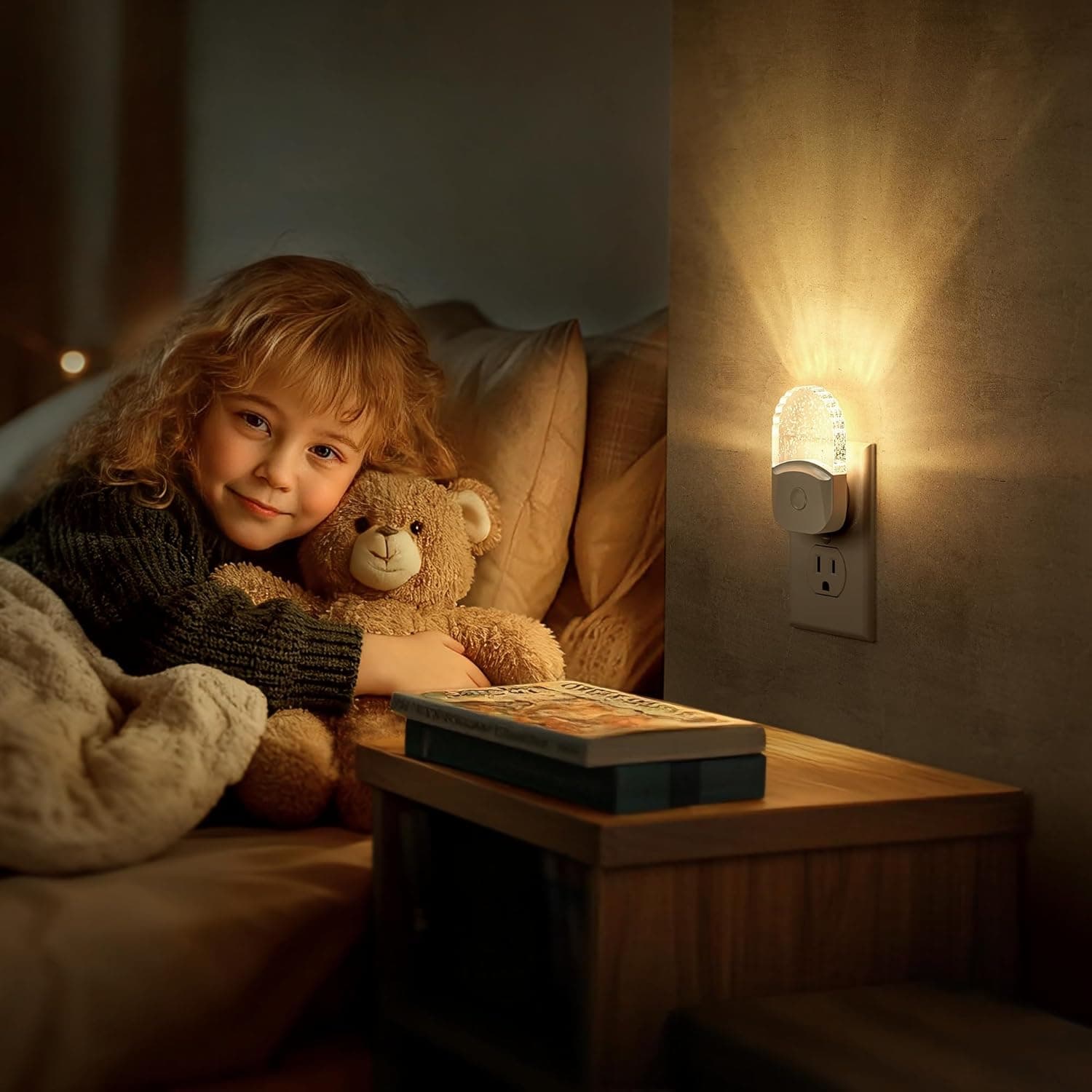 Night Lights Plug Into Wall [2 Pack], Color Changing Night Light for Kids, 8-Color RGB LED Nightlight with Dusk to Dawn Sensor for Bathroom Decor, Children Room, Gift Multicolor 2 Packs - Image 6