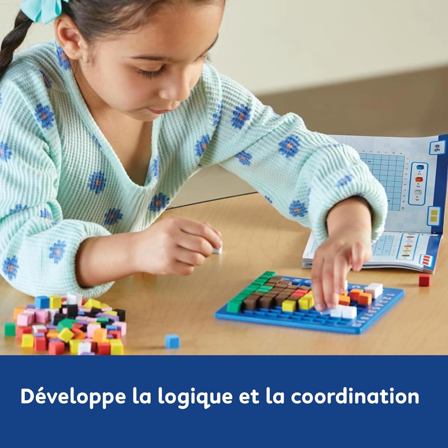 Learning Resources STEM Explorers 像素艺术挑战 - 数学谜题、图案积木、感官箱、艺术与手工、数学操作玩具、建筑玩具、蒙特梭利中号 - Image 3