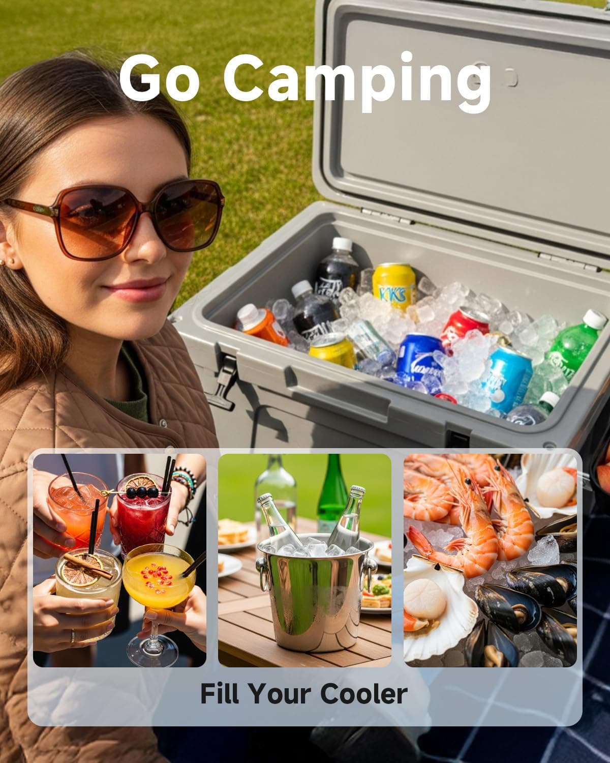 EUHOMY Commercial Ice Maker Machine, 100lbs/24H Stainless Steel Under Counter ice Machine with 33lbs Ice Storage Capacity, Freestanding Ice Maker. - Image 9