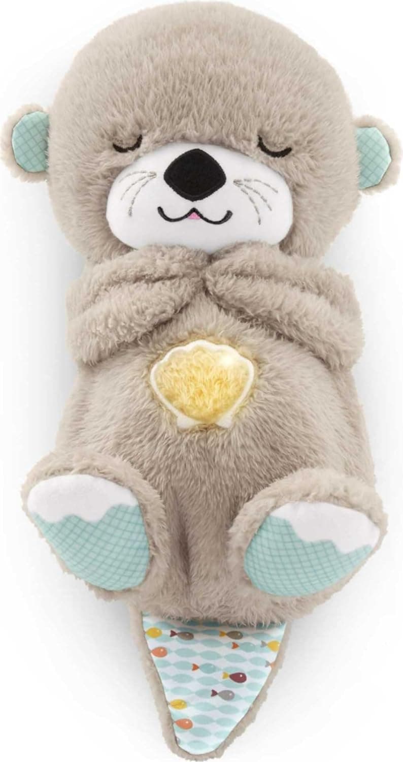 Fisher-Price Baby Toy Soothe 'n Snuggle Otter Portable Plush Sound Machine with Music Lights & Breathing Motion for Newborns 0+ Months 1 Count (Pack of 1) - Image 2