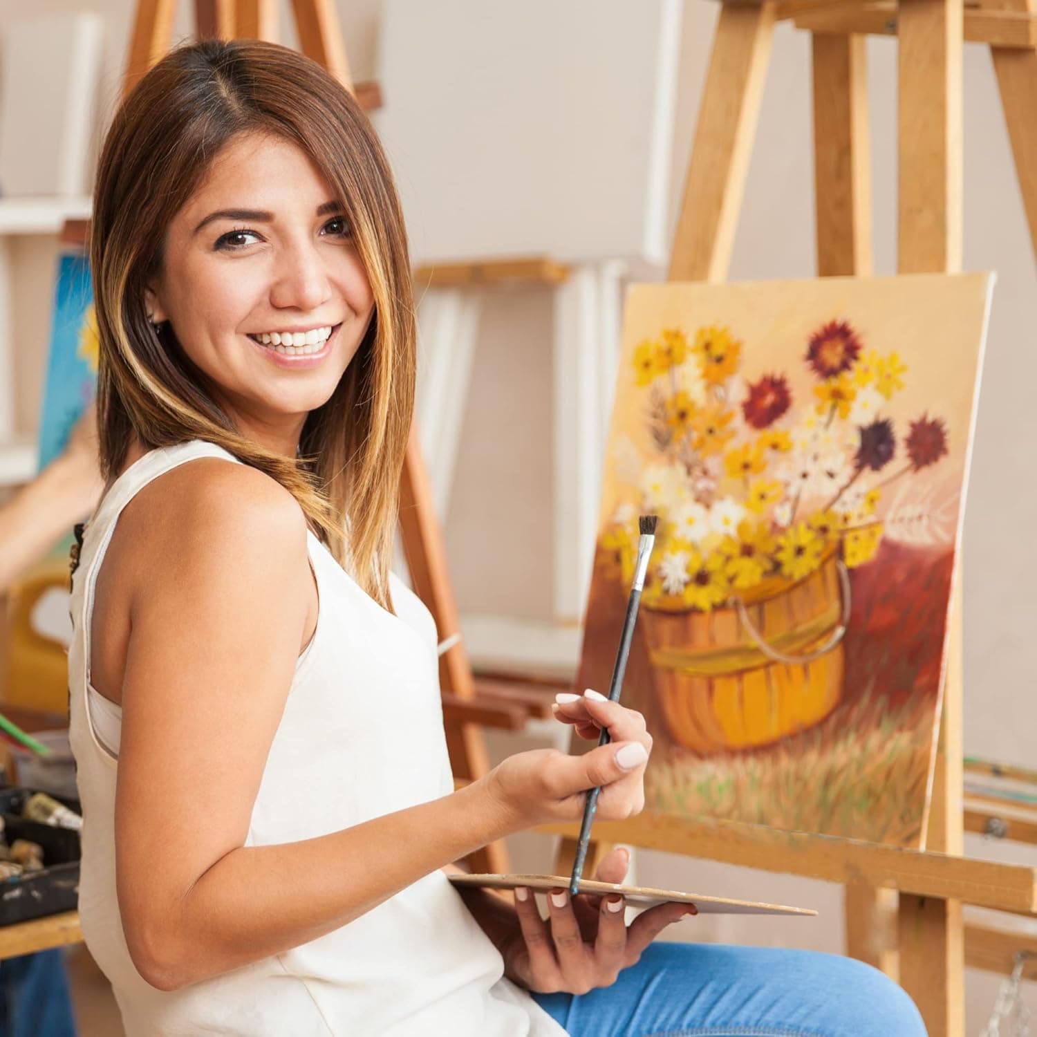 KEFF 24-Pack Canvas for Painting, 6 of 5x7, 8x10, 9x12,11x14 Painting Canvas Boards, Art Supplies for Adults & Kids - 100% Cotton Primed Canvases for Painting for Acrylic, Oil, Watercolor, Tempera 24 Pack - 6 of Each, 5x7, 8x10, 9x12, 11x14 24 - Image 8