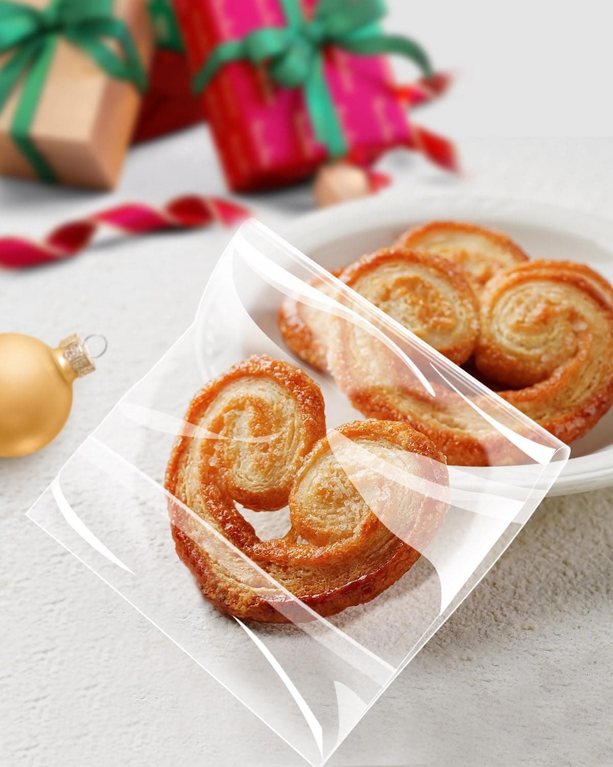 300 Pcs Self Adhesive Cookie Bags, 4x6 Inches Self Sealing Cellophane Bags, Clear Resealable Cellophane Bag for Packaging, Cookies, Gifts, Candy, Food - Image 9