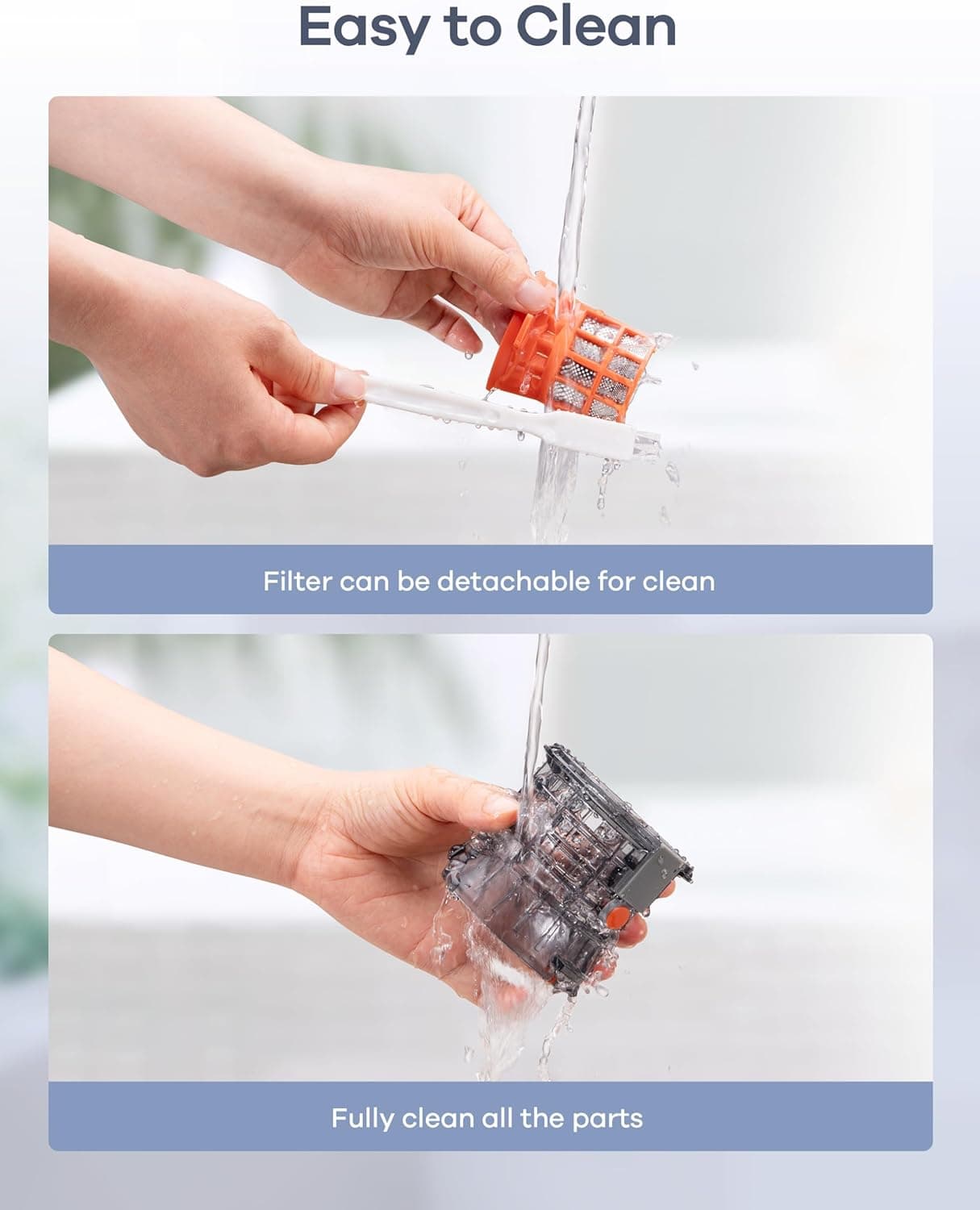 Ganiza Juicer Machines, Slow Masticating Juicers with Large Feed Chute for Whole Fruits & Vegetables, Cold Press Juicer with 3 Replace Filters for Batch Juicing, Easy to Clean, BPA Free(Silver) Black Silver - Image 9