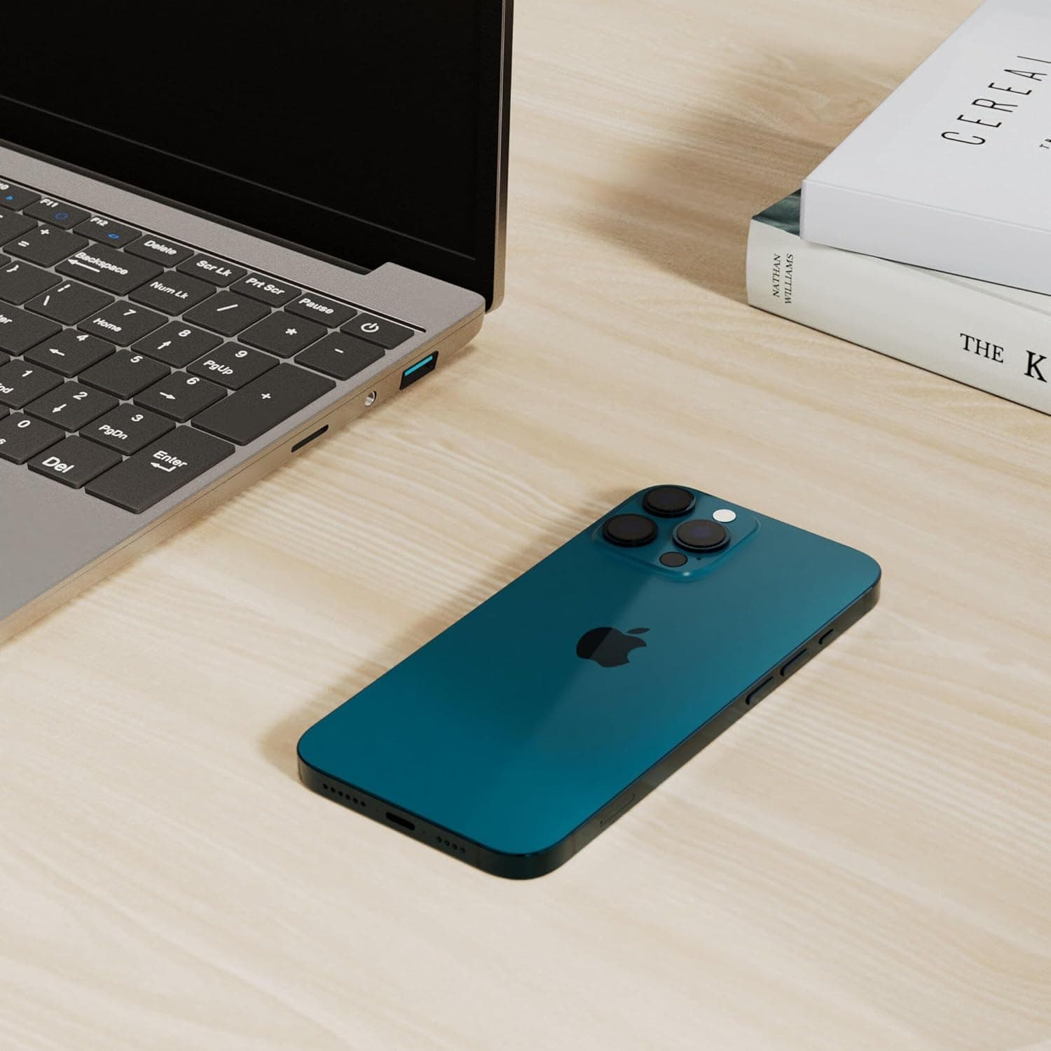 Apple iPhone 12 Pro, 128GB, Pacific Blue - Fully Unlocked (Renewed) 128GB Pacific Blue Unlocked Renewed - Image 3