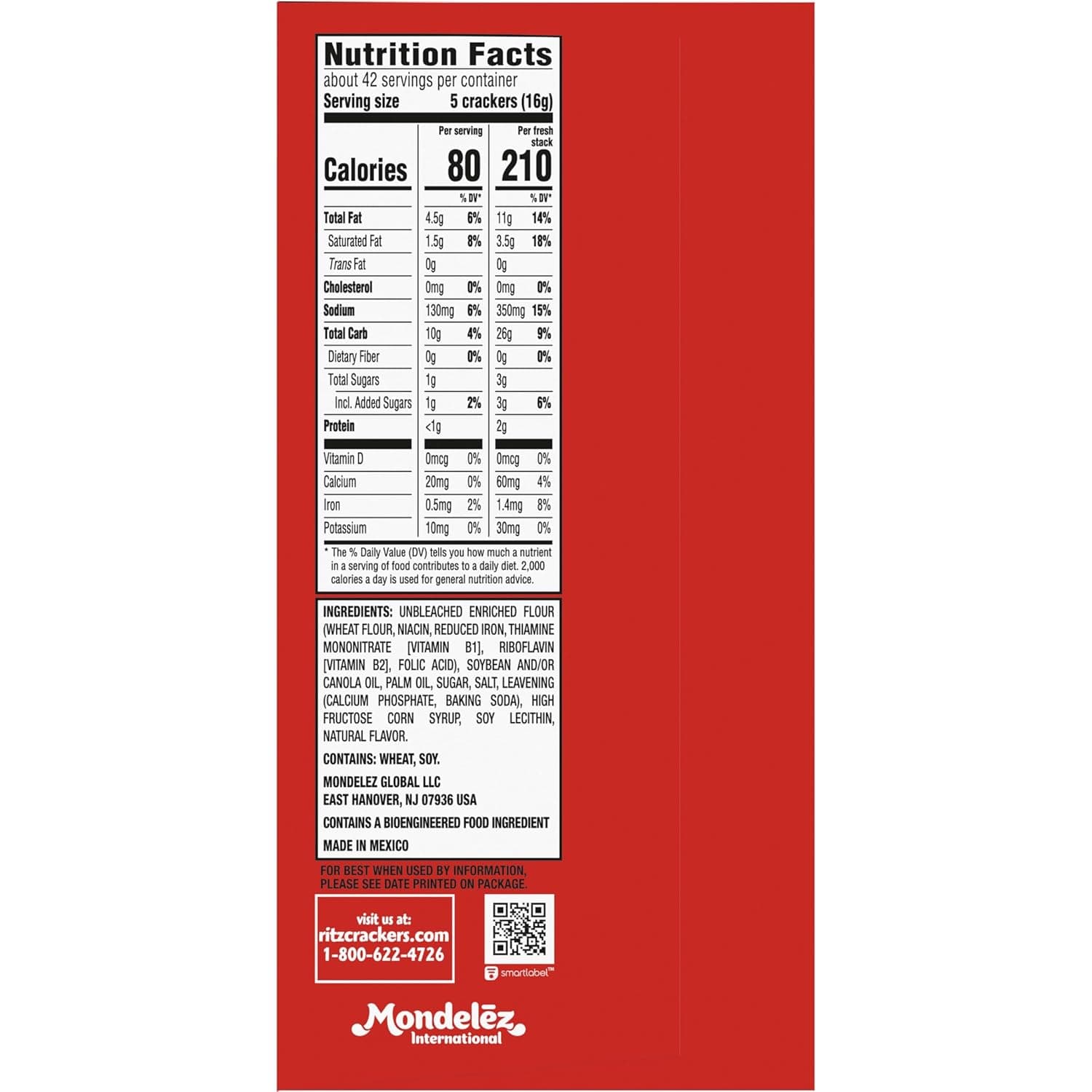 RITZ Fresh Stacks Original Crackers, Party Size, Christmas Stocking Stuffers, Holiday Crackers, 23.7 oz (16 Stacks) Original 23.7 Ounce (Pack of 1) - Image 18