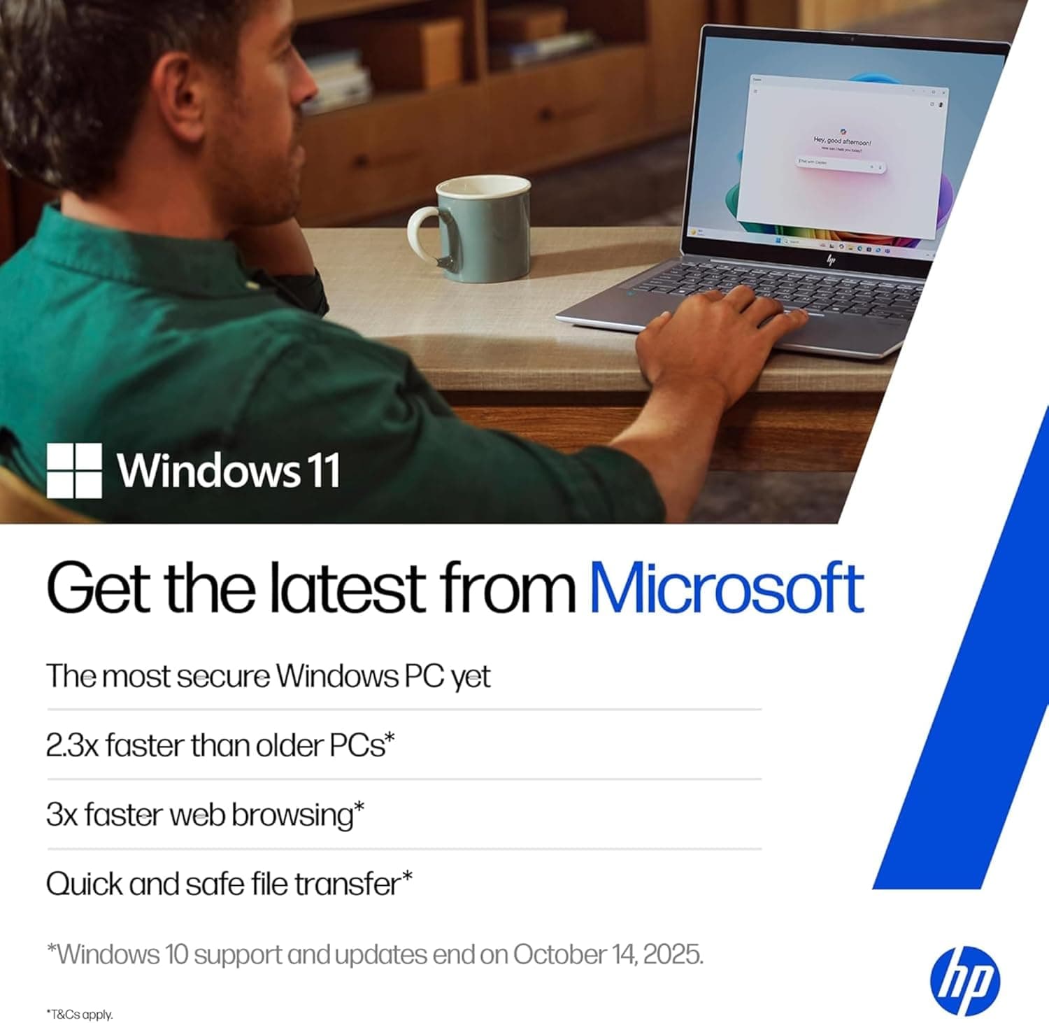 HP Everyday Laptop | Office 365 | Intel Quad-Core Processor | 11.5 HRs Battery | 1TB Cloud Storage with 64GB SSD, 8GB RAM | Copilot AI Windows 11 w/o Mouse White - Image 2