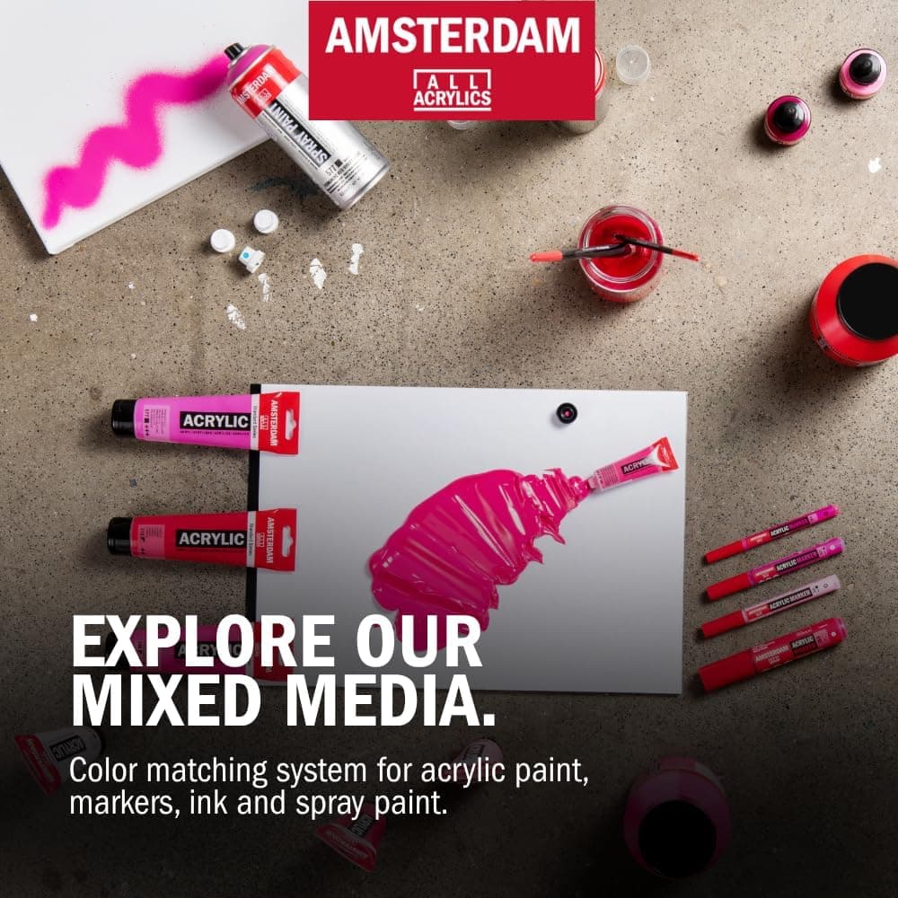 Amsterdam Acrylic Standard Series Paint Set 6x20ml, Pearl - Image 8