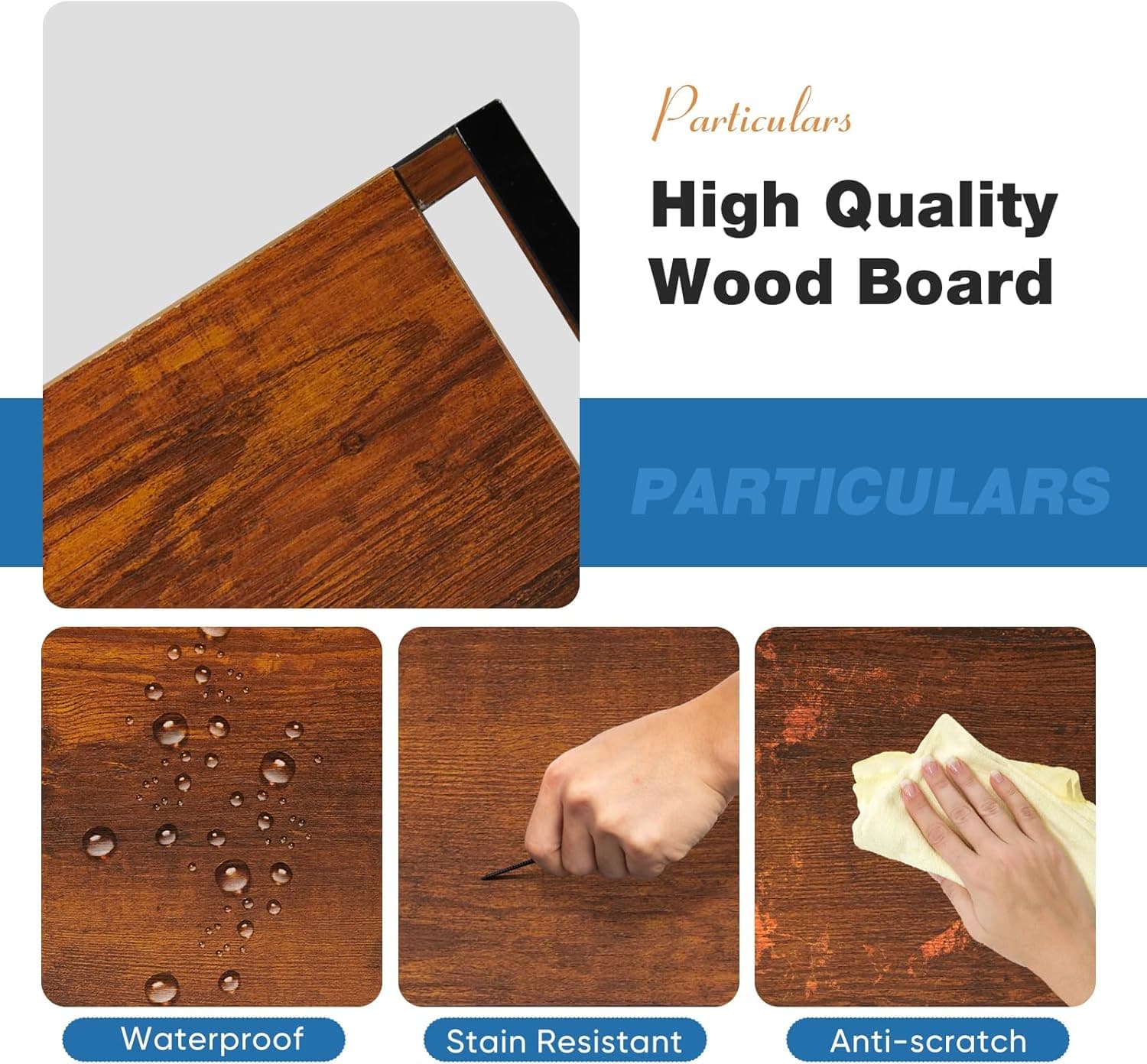 DUMOS 5 Tiers Bookshelf, Classical Modern Book Shelf, Tall Display Shelves in Living Room/Home/Office, Storage Organizer for CDs/Books/Movies, Rustic Brown Rustic Brown 5 Tier - Image 4