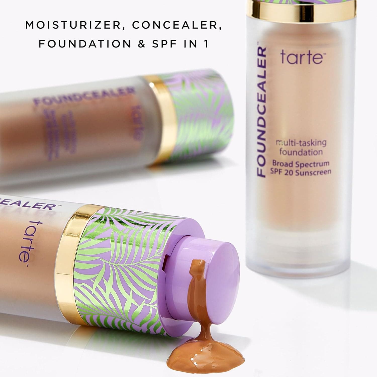 tarte Babassu Foundcealer Dewy Foundation Broad Spectrum SPF 20 Sunscreen – Foundation & Concealer in 1 with SPF, Vegan Skincare Makeup with Radiant Buildable Medium Coverage, Cruelty Free 22N light neutral - Image 5