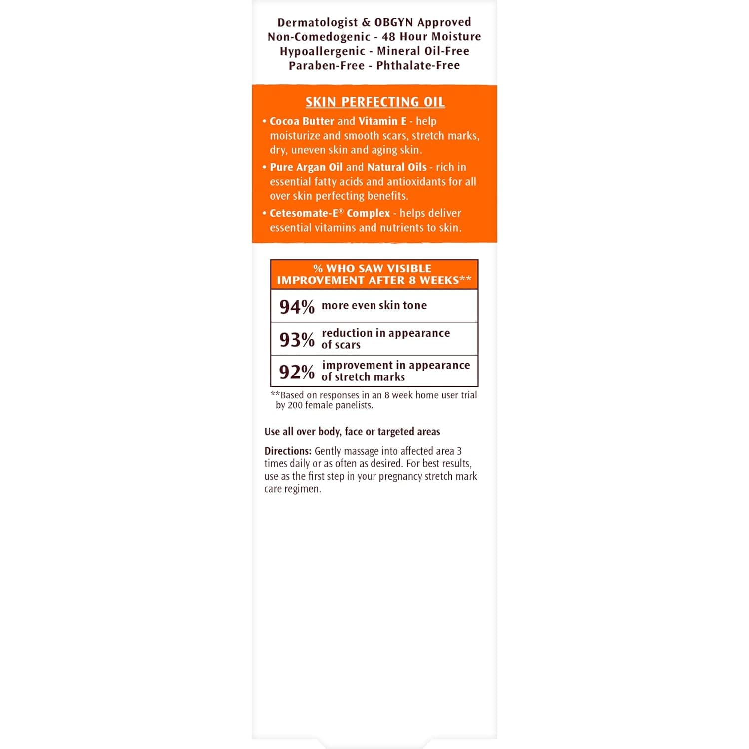 Palmer's Cocoa Butter Formula Skin Therapy Moisturizing Body Oil with Vitamin E & Pure Argan Oil, Deep Body Moisturizer for Dry, Damaged Skin, 5.1 Ounces Original 5.1 Fl Oz (Pack of 1) - Image 4