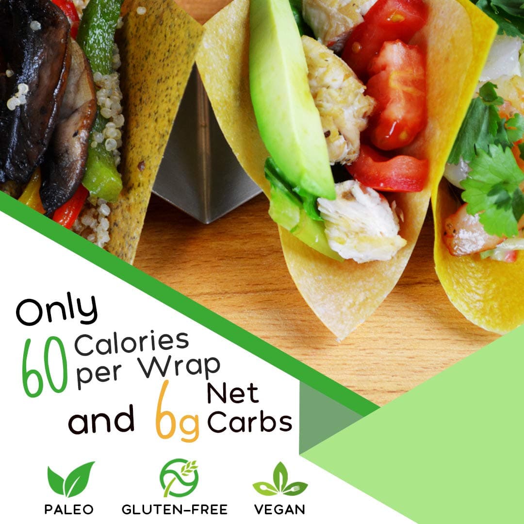 All Natural, SHELF STABLE, Paleo, Gluten Free, Vegan Non-GMO, Raw Veggie NUCO Coconut Cassava Wraps. Crafted with Fresh Cassava, Milder Coconut flavor, Low Carb and Yeast Free 5 Count - Image 6