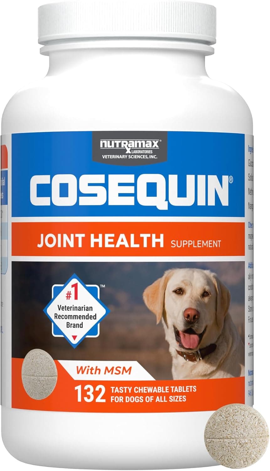 Nutramax Cosequin for Dogs Joint Health Supplement, Contains Glucosamine for Dogs, Plus Chondroitin and MSM, Supports Healthy Joints, For All Breeds and Sizes, Chewable Tablets, 132 Count MSM 132 count - Image 2