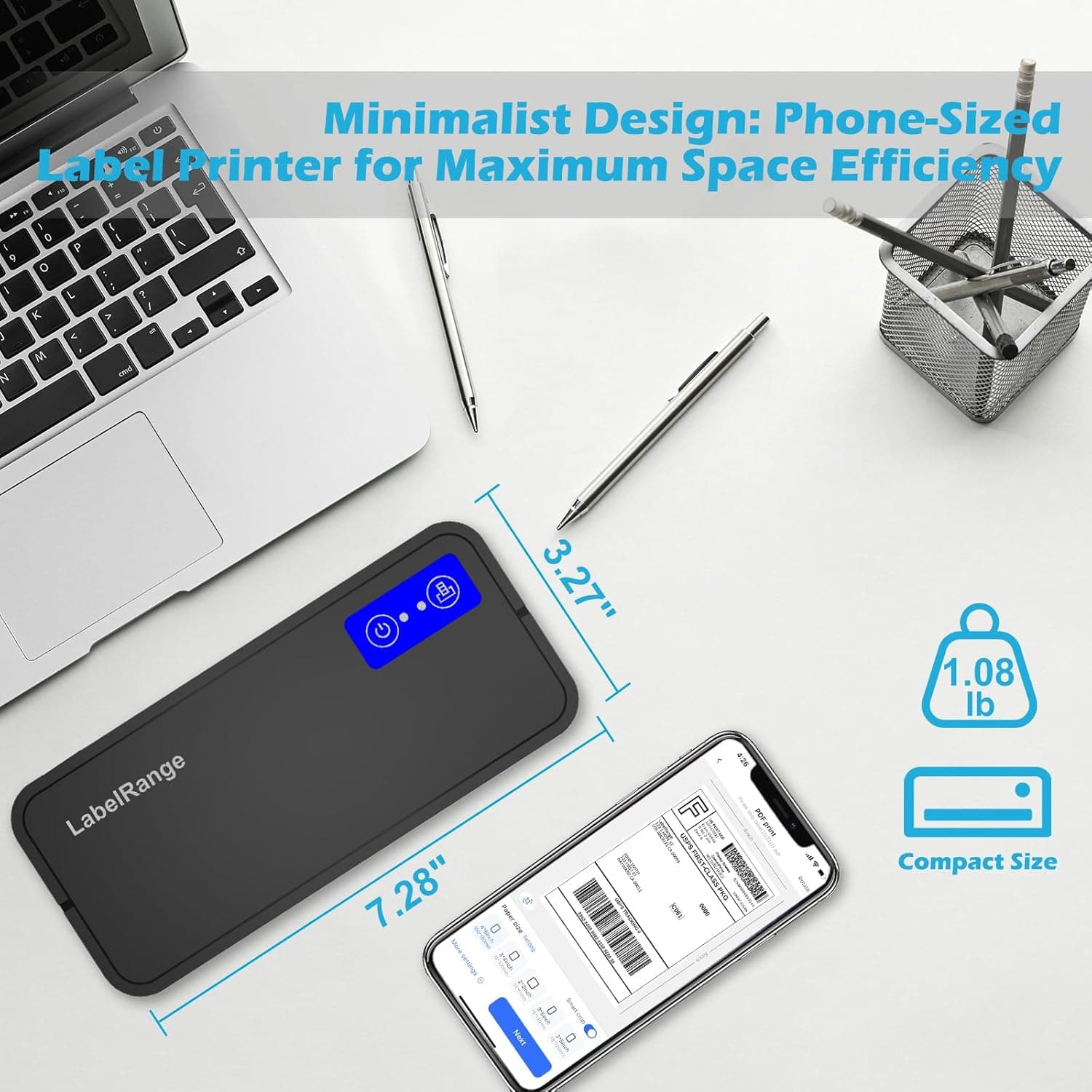 适用于Mac、Windows、手机、平板的蓝牙热敏标签打印机，无线4x6运输标签打印机，支持运输包裹，兼容USPS、Ebay、Amazon、Pirate Ship - Image 7