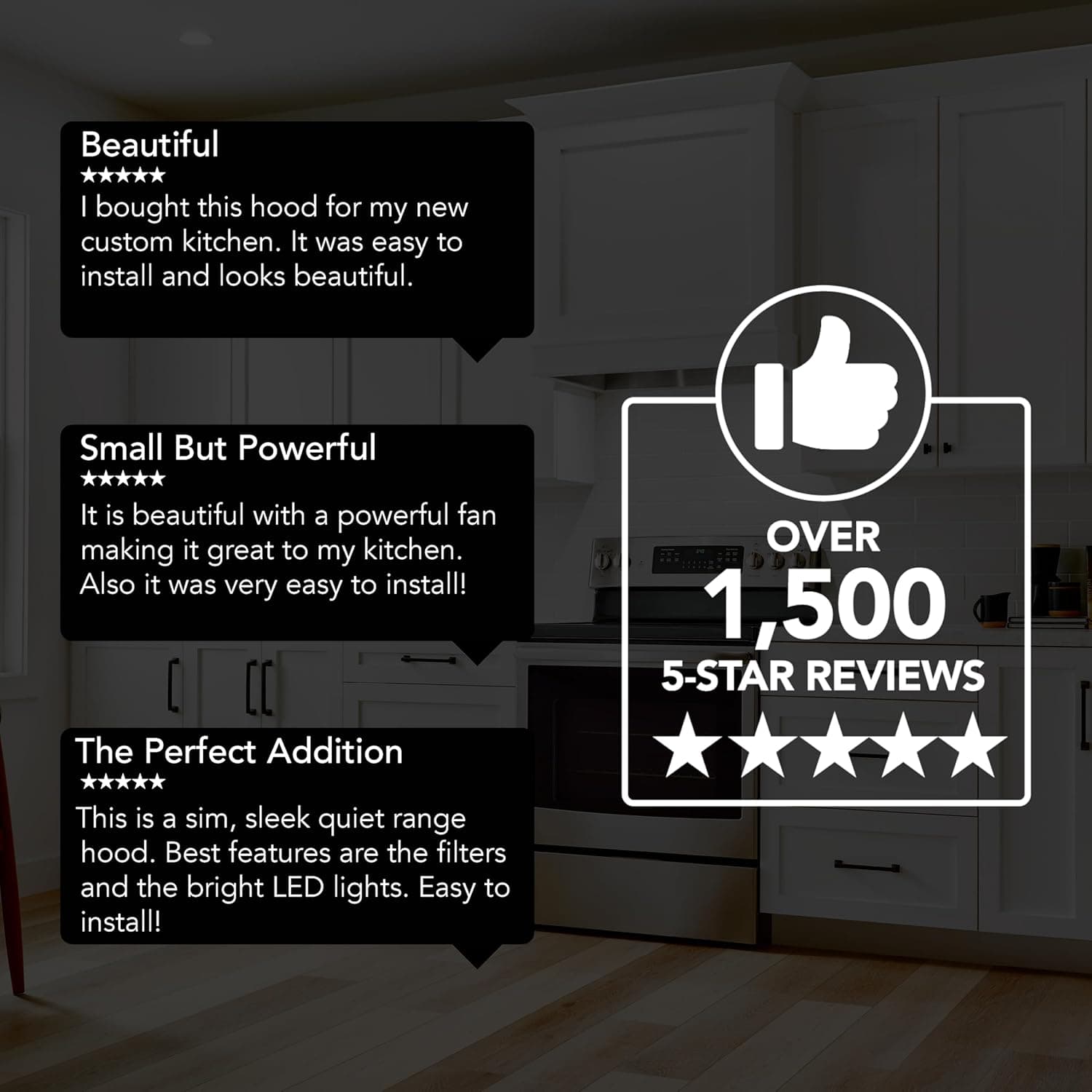 Broan-NuTone PM300SS Custom Power Pack Range Hood Insert with 2-Speed Exhaust Fan and Light, 300 Max Blower CFM, Stainless Steel, 21-Inch Built 21-Inch 300 CFM - Image 7