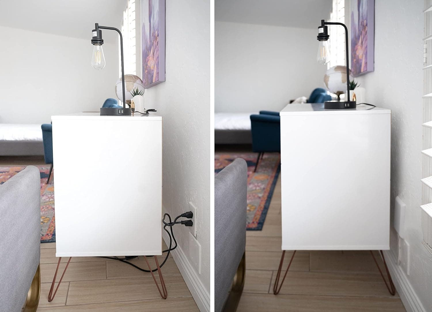 Sleek Socket Original & Patented Flat Ultra-Thin Outlet Concealer with Extension Cord Kit, Multi Outlets Power Strip, Ideal for Home Improvement, Hide Bulky and Messy Cords, 3ft 3ft - Single Cord Standard Outlet - Image 8