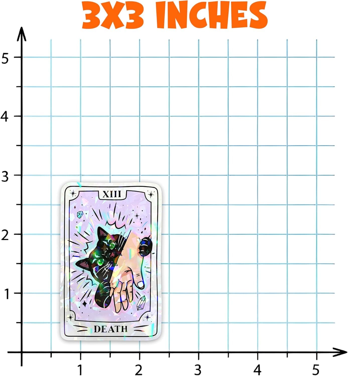Amazon.com: Set 3Pcs Black Cat Tarot Card Holographic Sticker 3 Inches Funny Tarot Dark Humor Cat Lover Gothic Waterproof Die-Cut Vinyl Decals for Book Water Bottle Laptop Gifts Mom Dad Friend Coworker : Electronics - Image 7