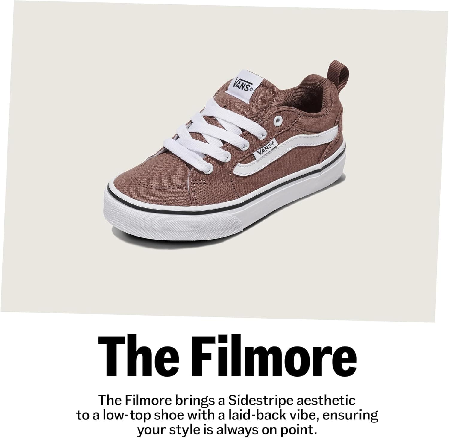 Vans Unisex-Child Filmore Shoe | Low-top Fashion Sneakers for Boys & Girls, School & Everyday Wear 13.5 Little Kid Canvas Black/White - Image 8