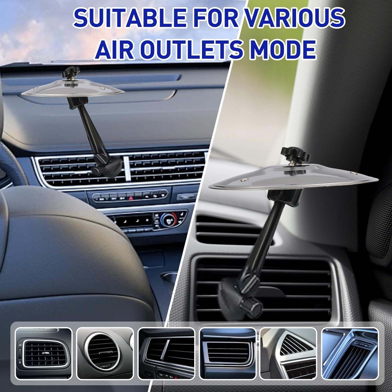 Car Cymbal Air Vent Car Crash Cymbal Air Vent Mini Drum Cymbal For Music Lovers - Image 6